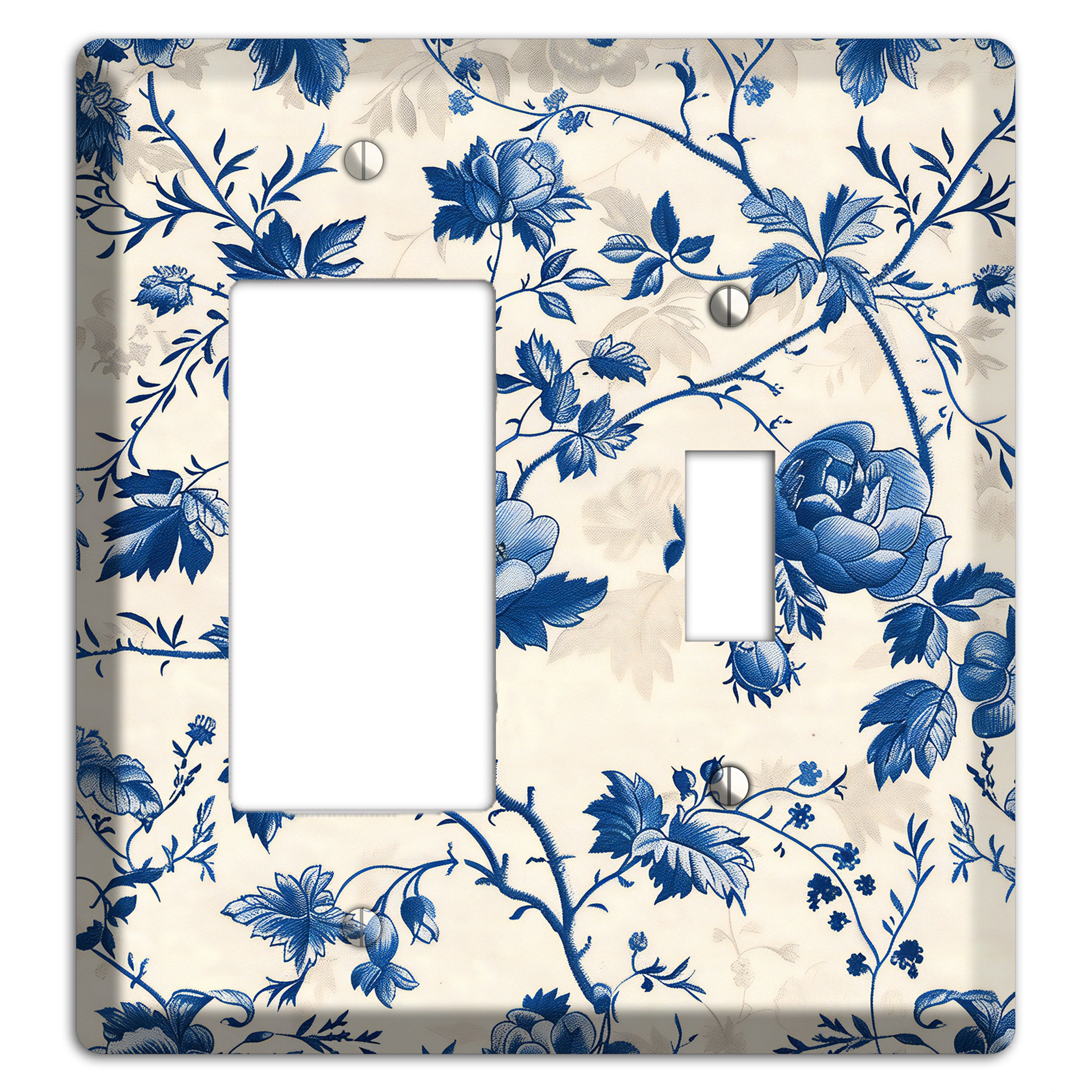 Porcelain Garden Riot Rocker / Toggle Wallplate