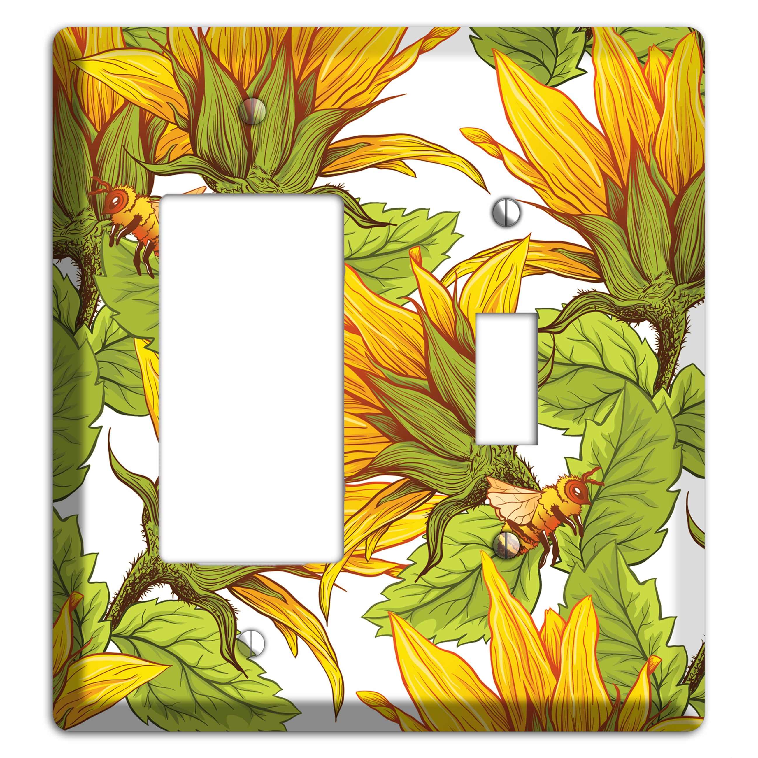 Pollen & Wings Rocker / Toggle Wallplate