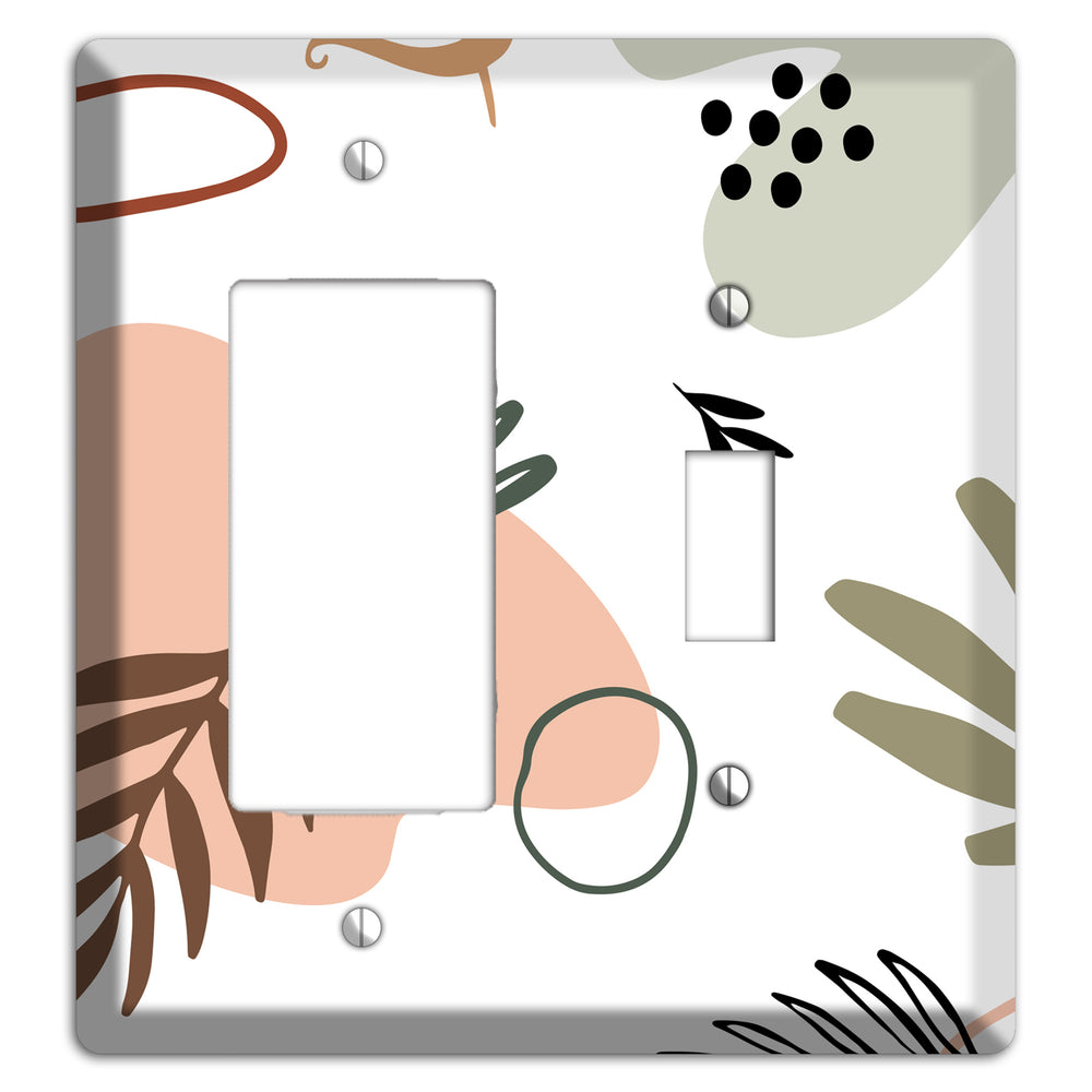 Botanical Scatter Rocker / Toggle Wallplate