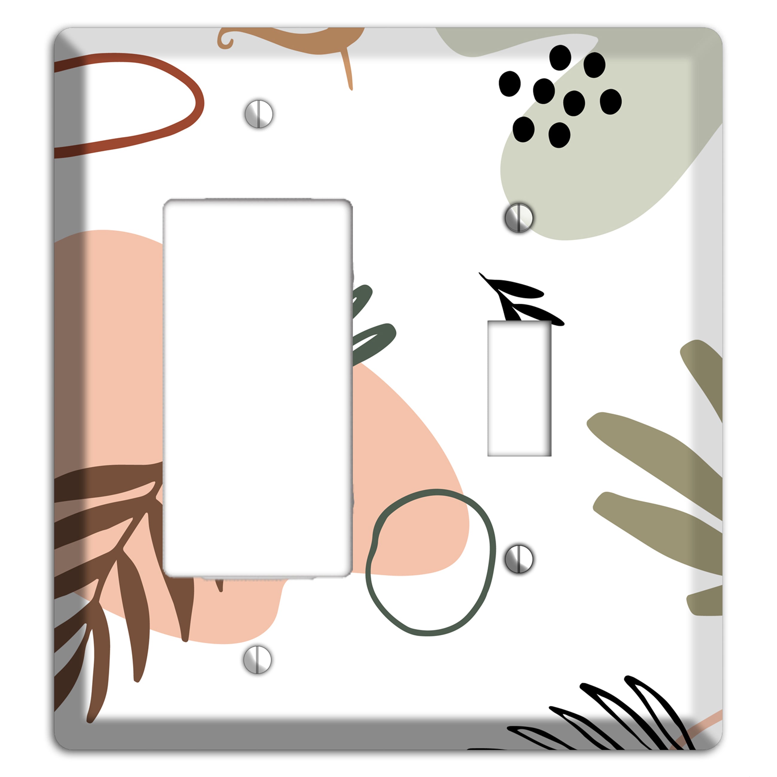 Botanical Scatter Rocker / Toggle Wallplate