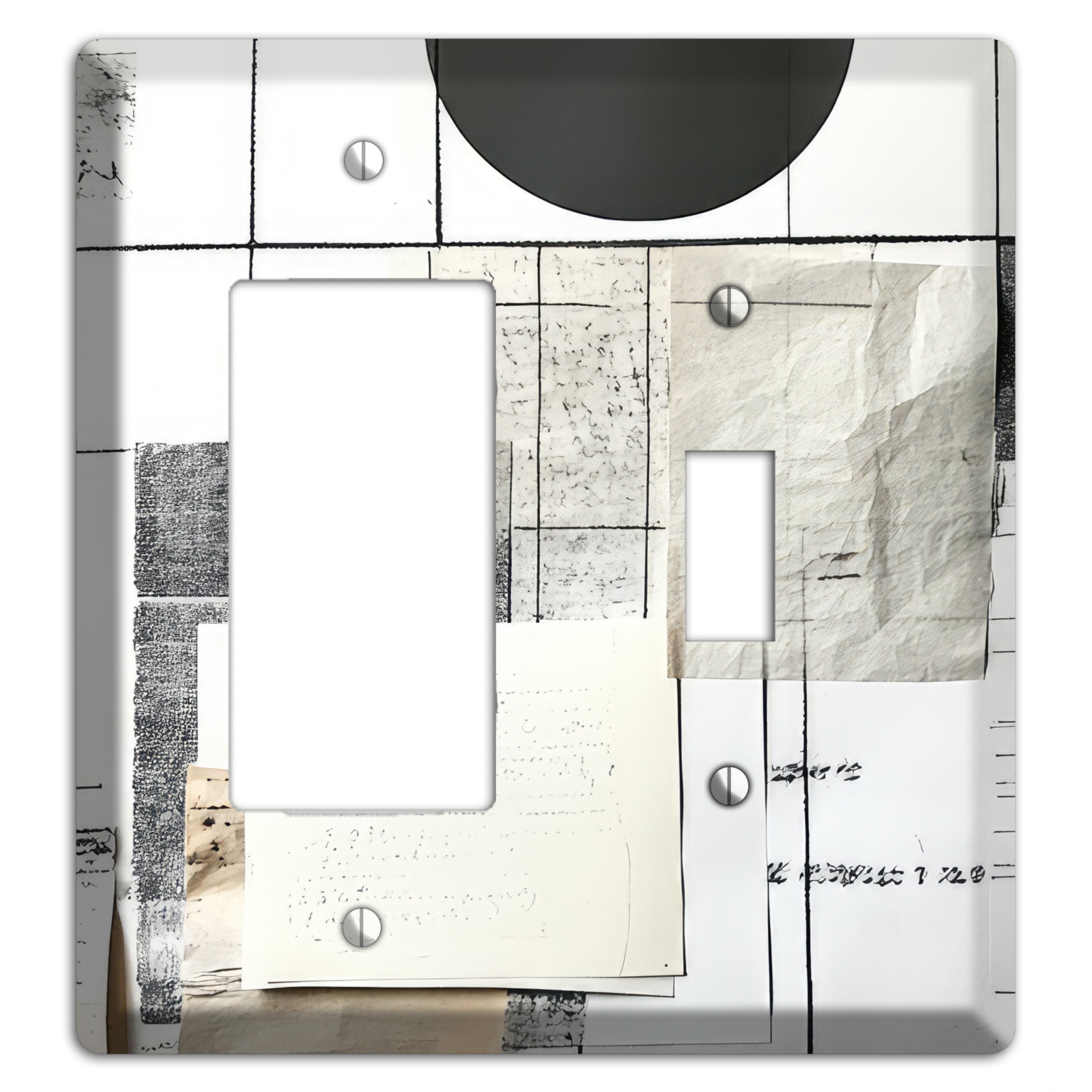 Paper & Memory Rocker / Toggle Wallplate