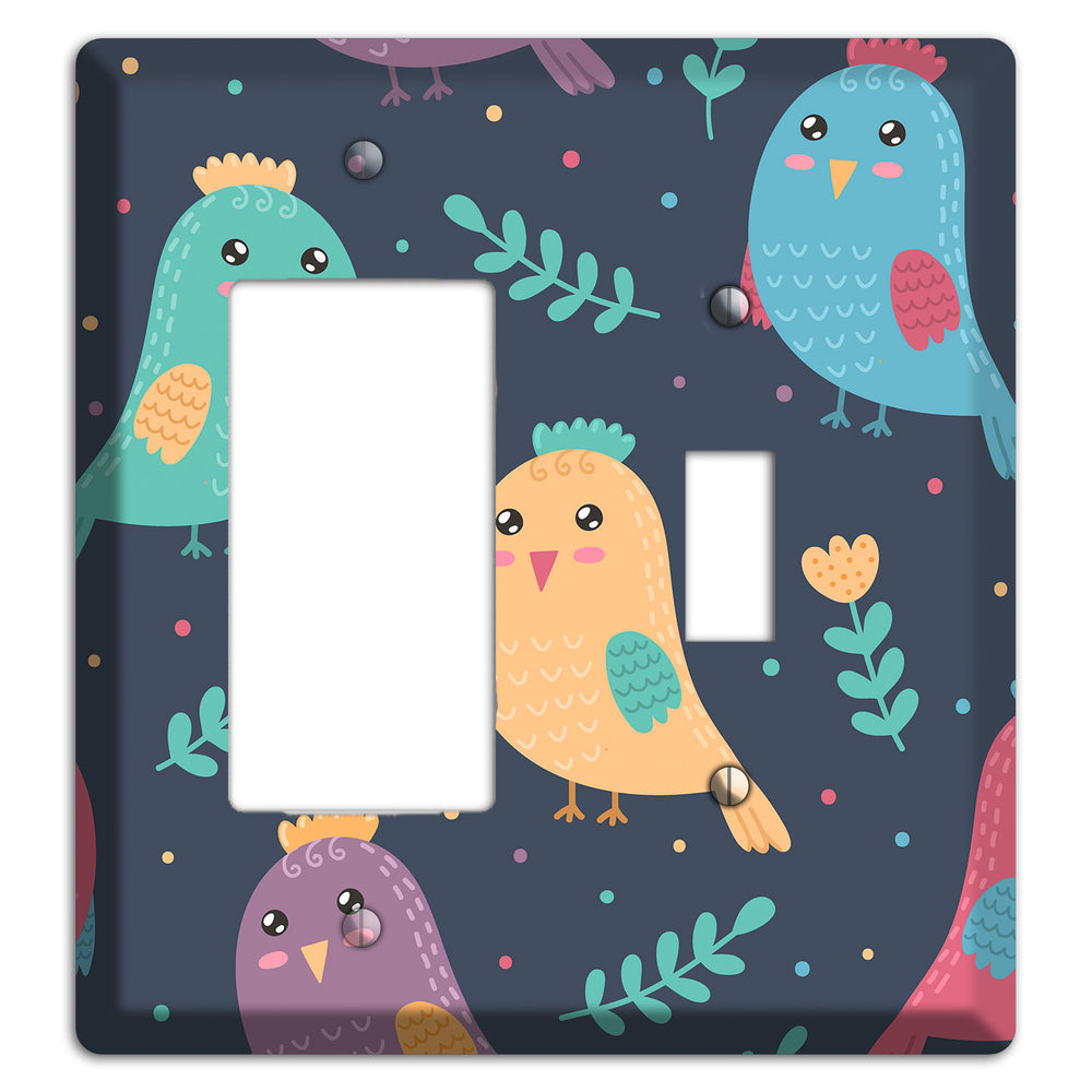 Jungle Giggles (Dark) Rocker / Toggle Wallplate