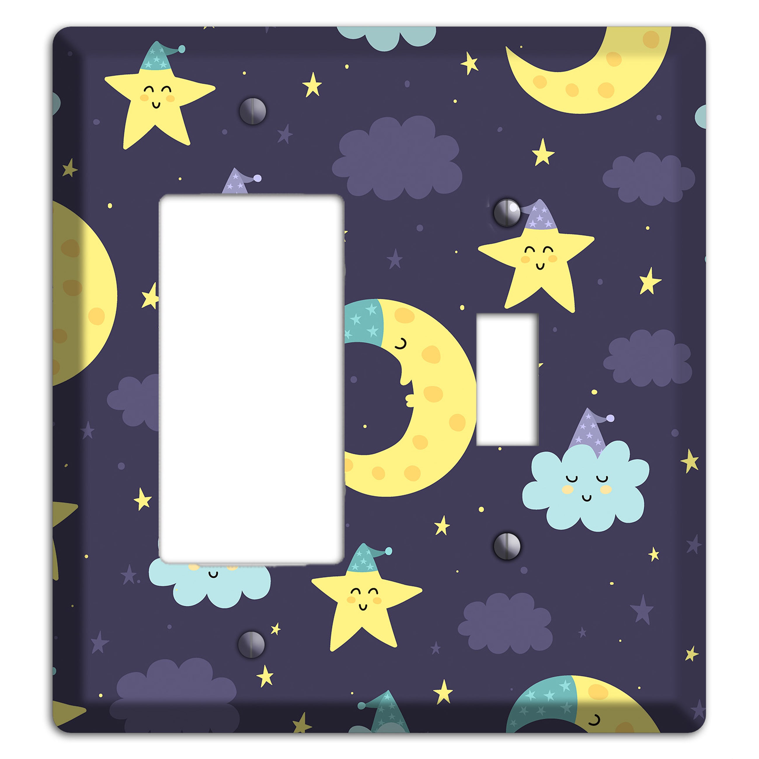 Moon & Star Wishes Rocker / Toggle Wallplate