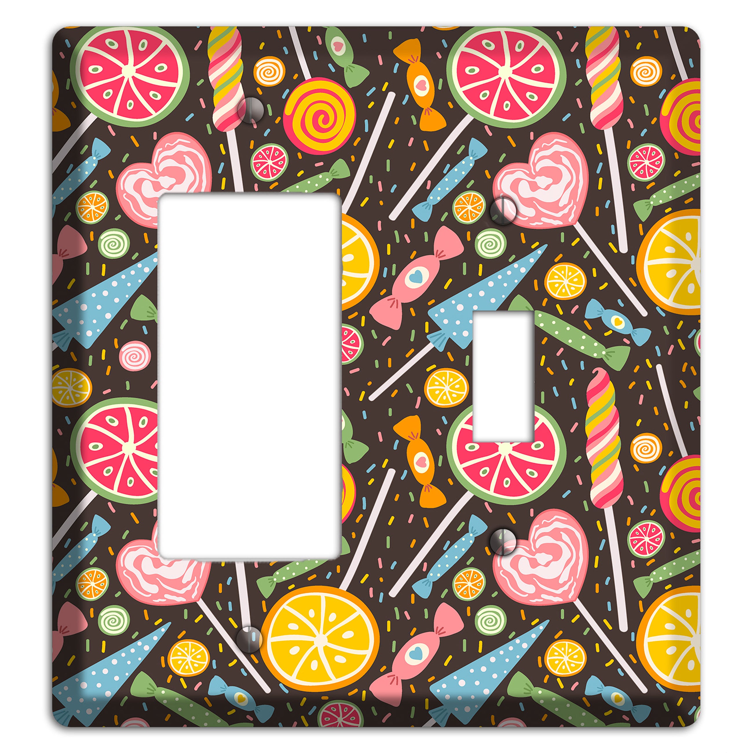Candy Carnival (Dark) Rocker / Toggle Wallplate