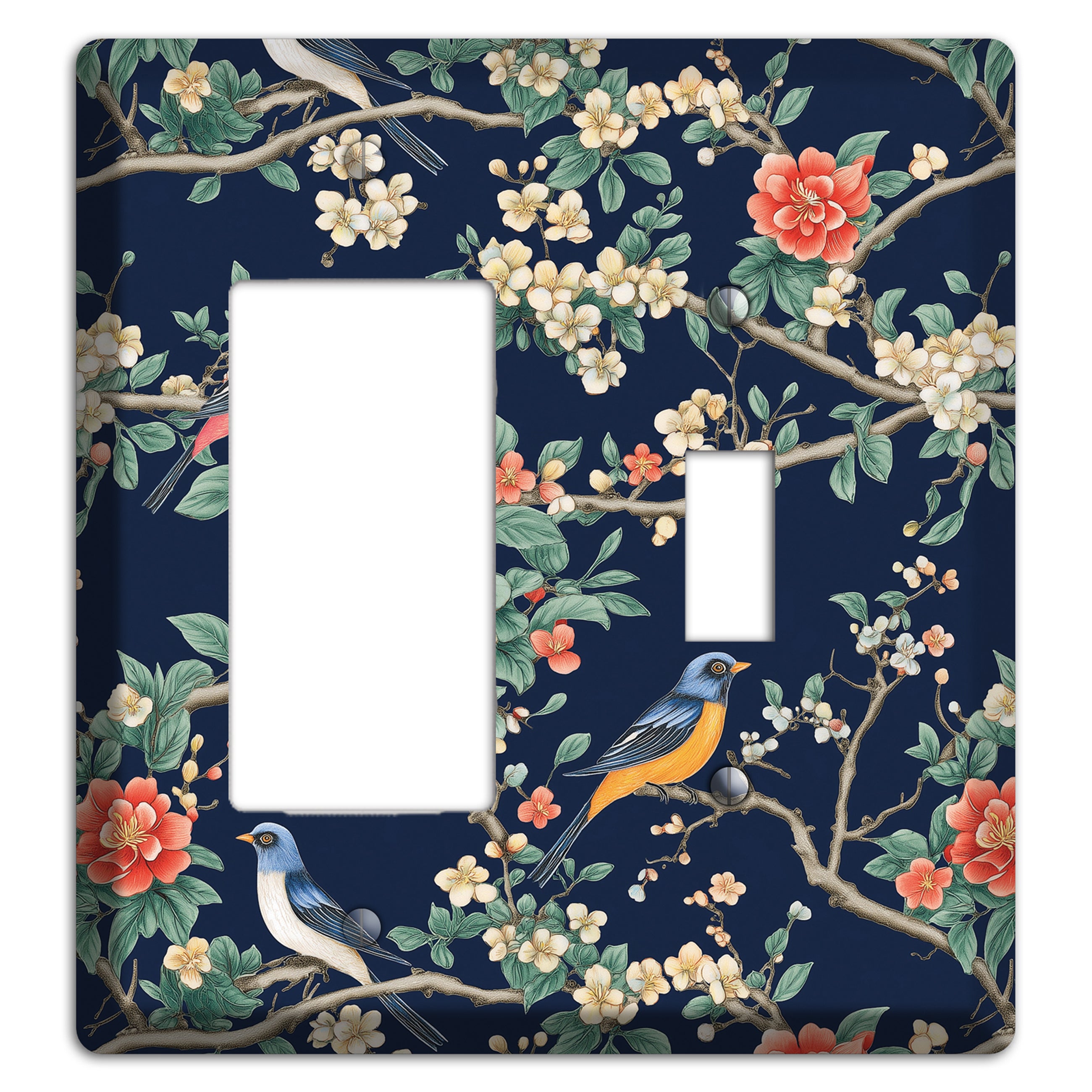 Songbirds & Blossoms Rocker / Toggle Wallplate