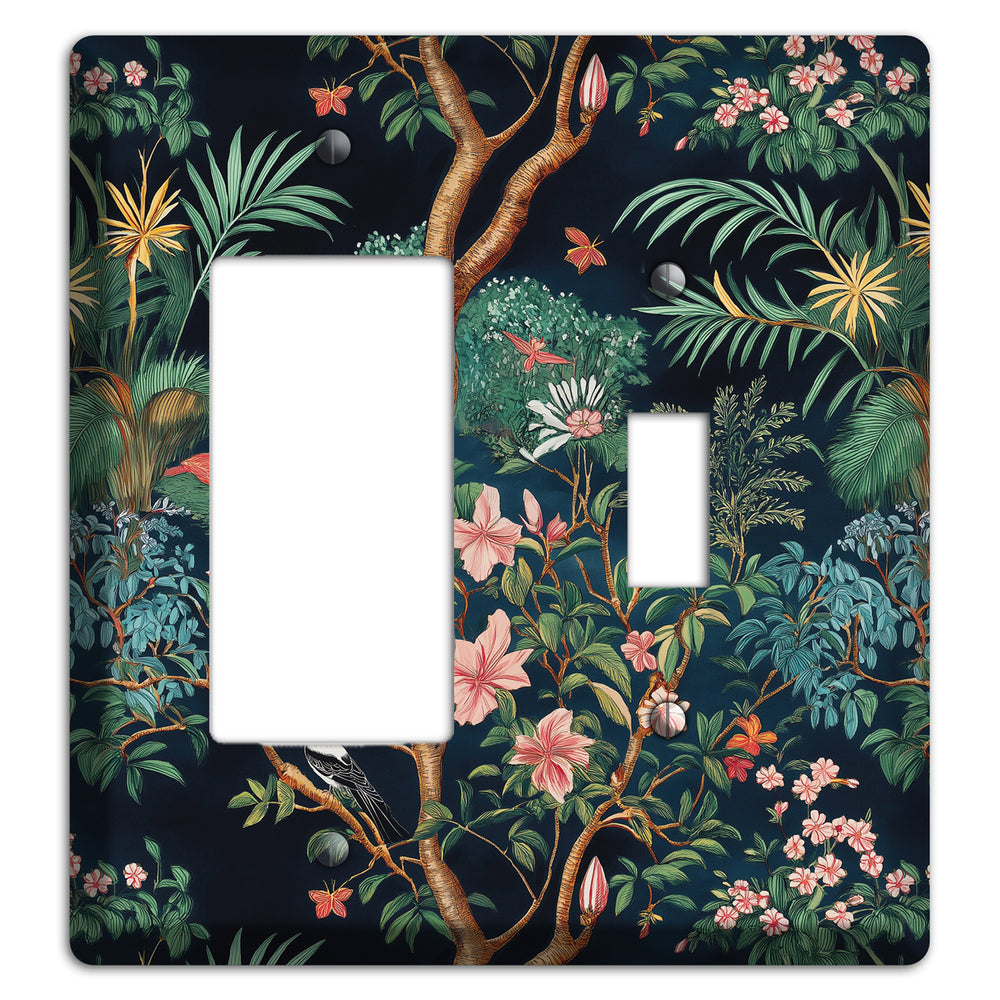 Jungle Nocturne Rocker / Toggle Wallplate