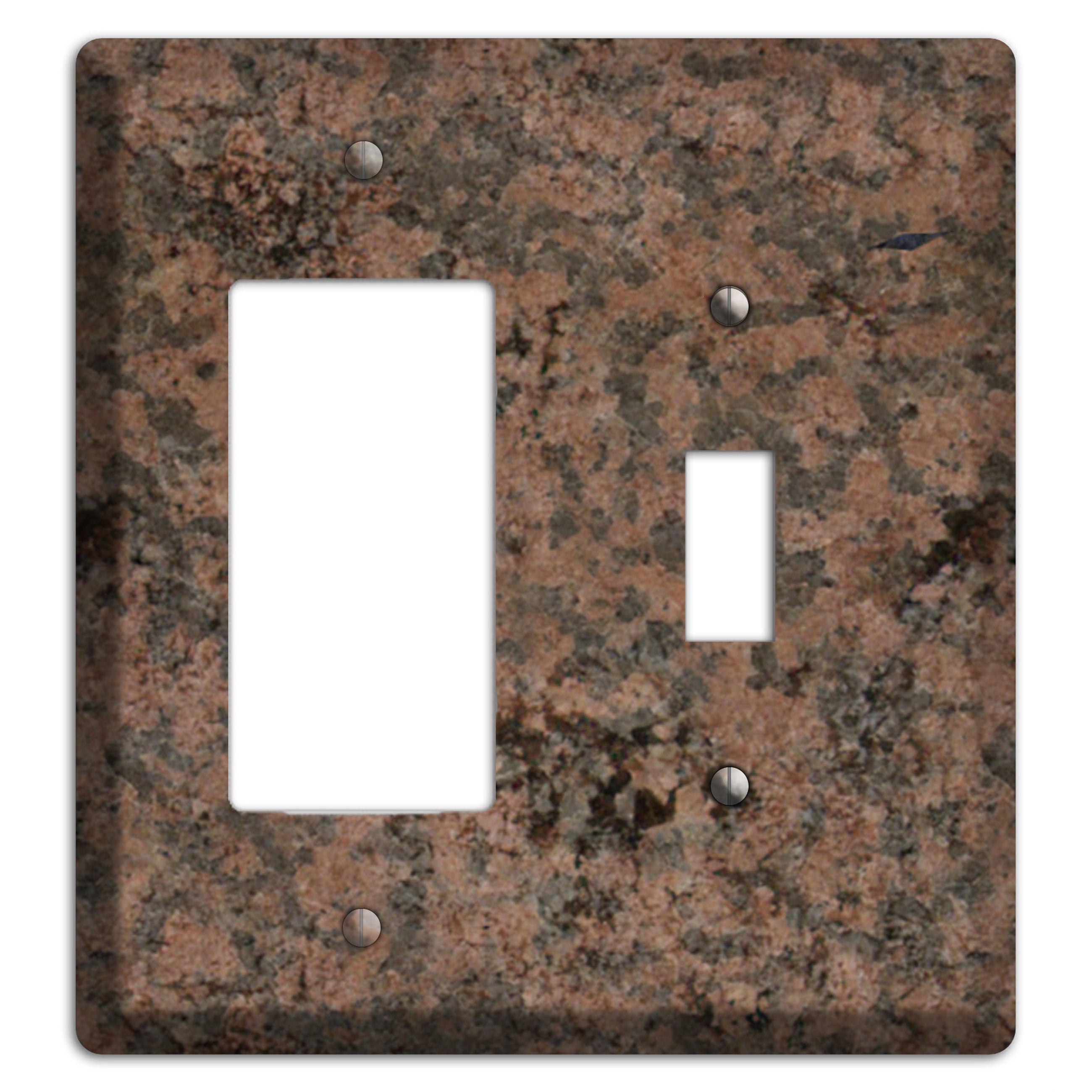 Granite Name: Indian Dakota Granite Rocker / Toggle Wallplate