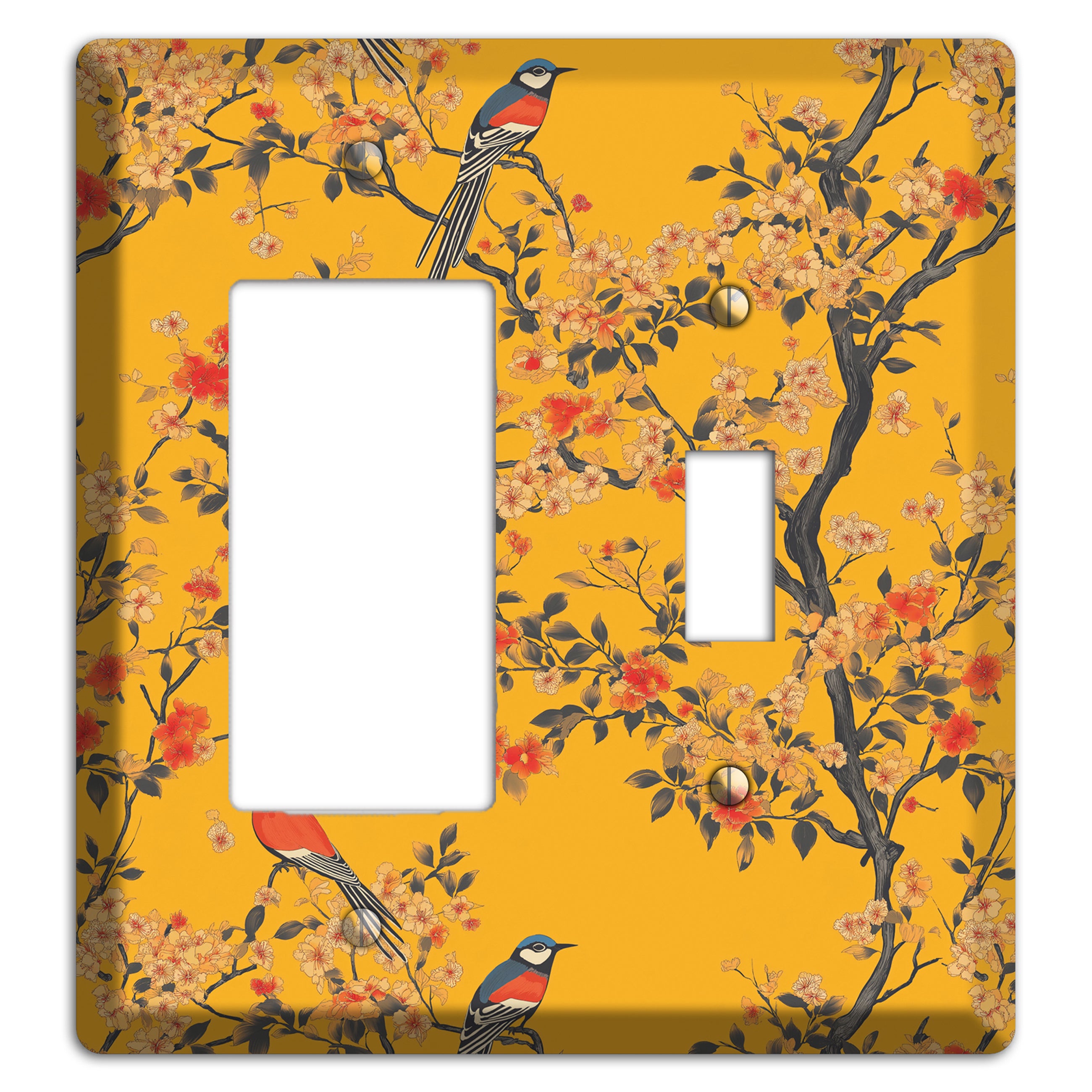 Blossom & Plume Rocker / Toggle Wallplate