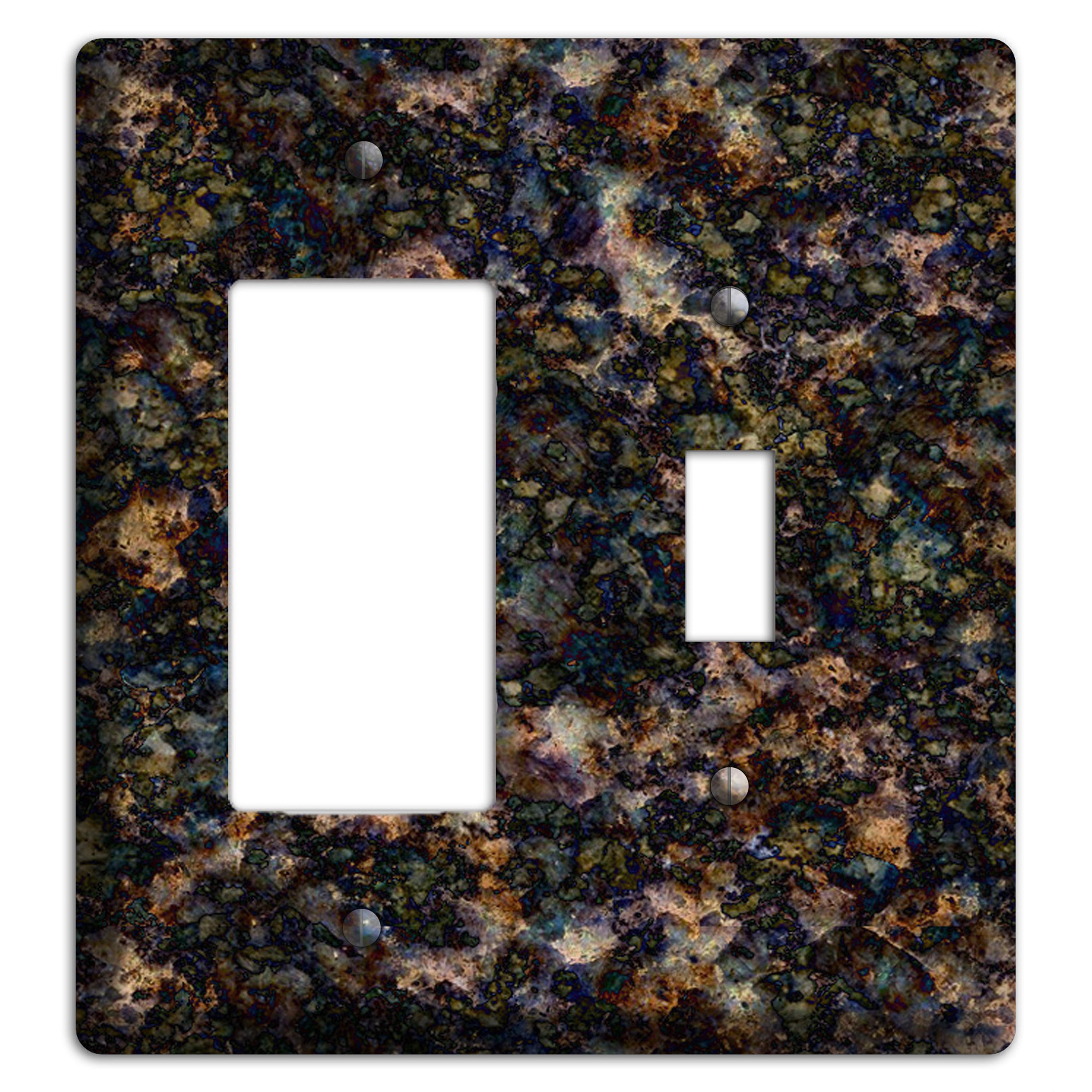 Volga Blue Granite Rocker / Toggle Wallplate