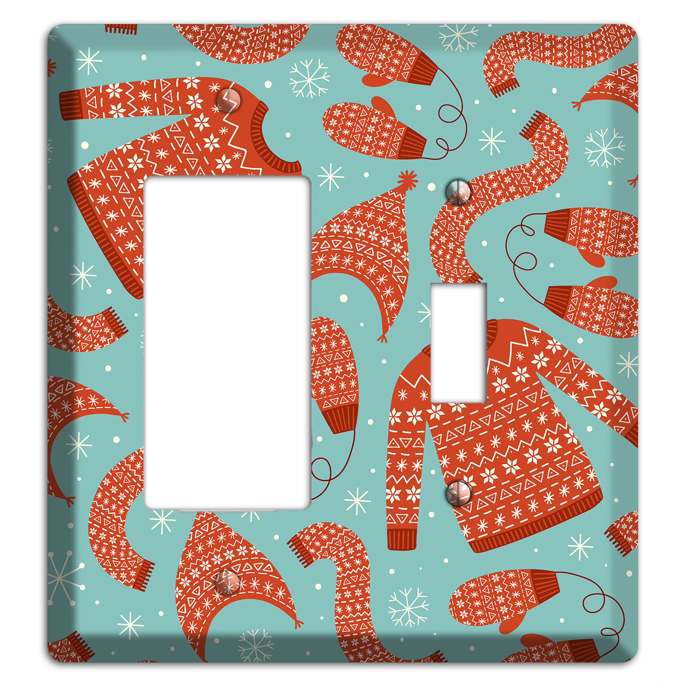 Cozy Knits & Mittens Rocker / Toggle Wallplate