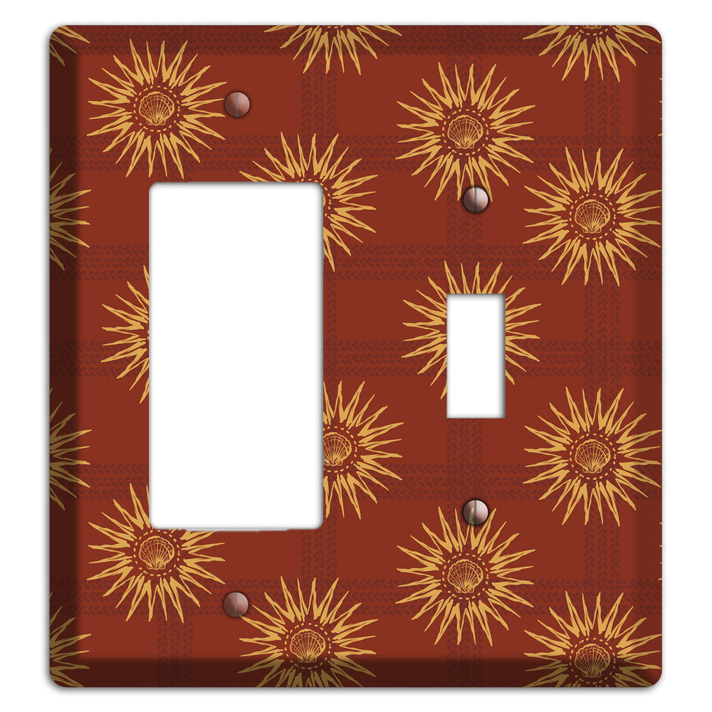 Russet Sun Plaid Rocker / Toggle Wallplate