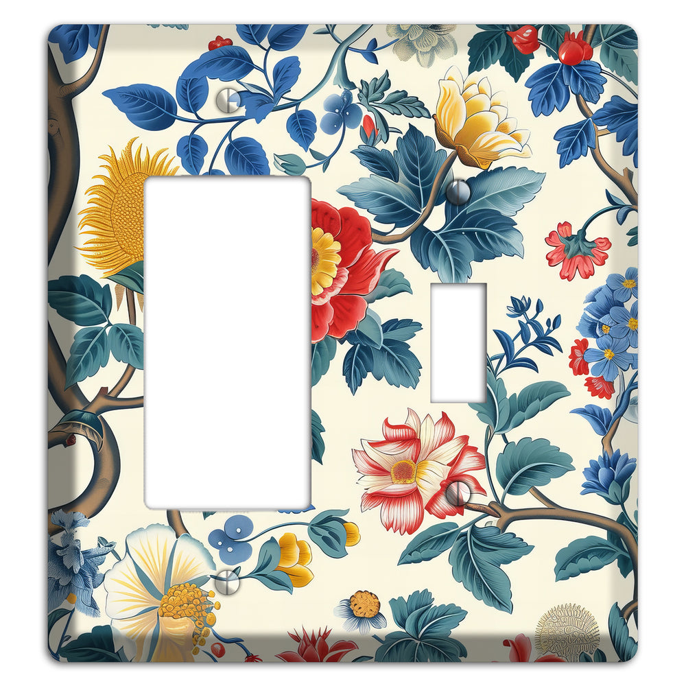 Tangled Bloom Tapestry Rocker / Toggle Wallplate
