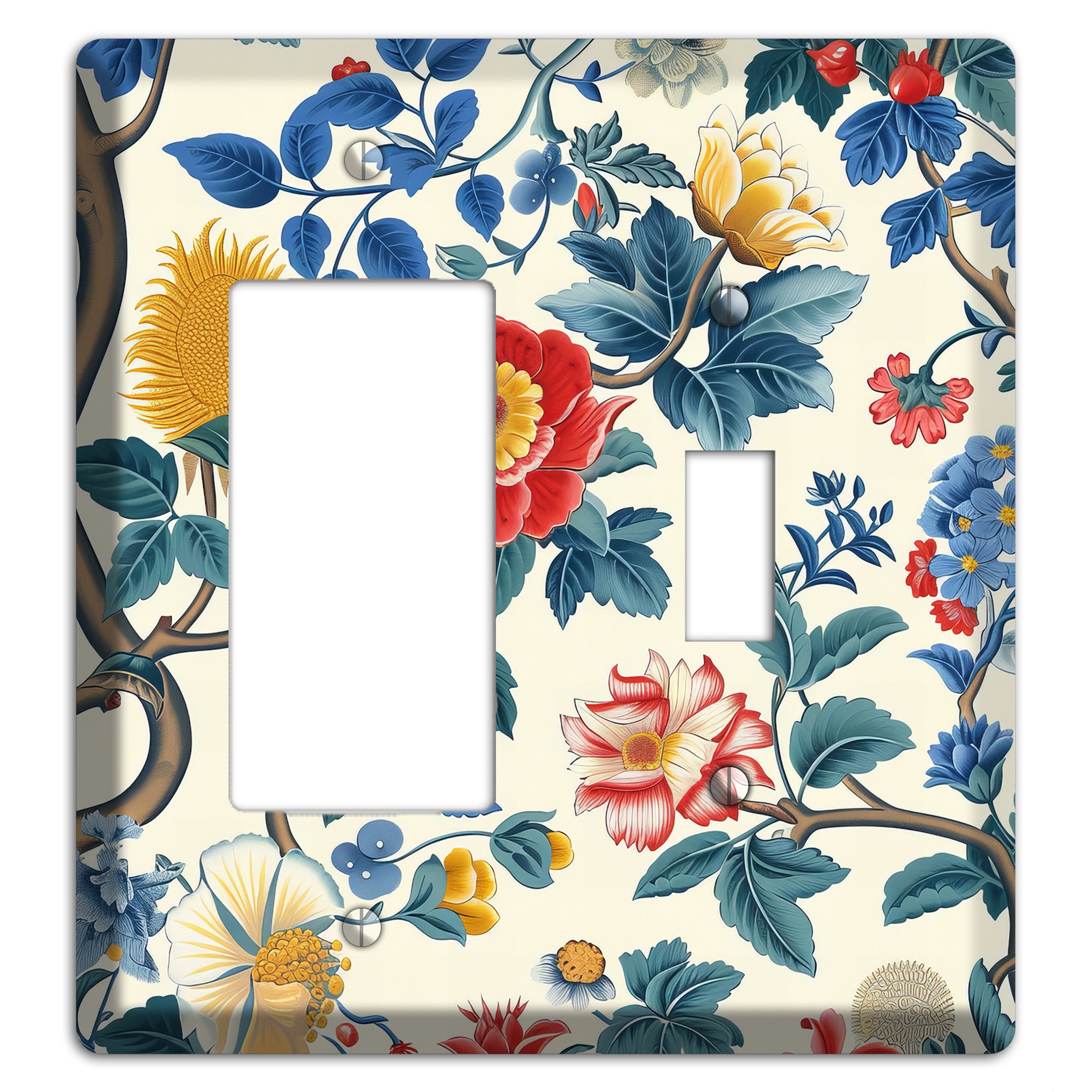 Tangled Bloom Tapestry Rocker / Toggle Wallplate