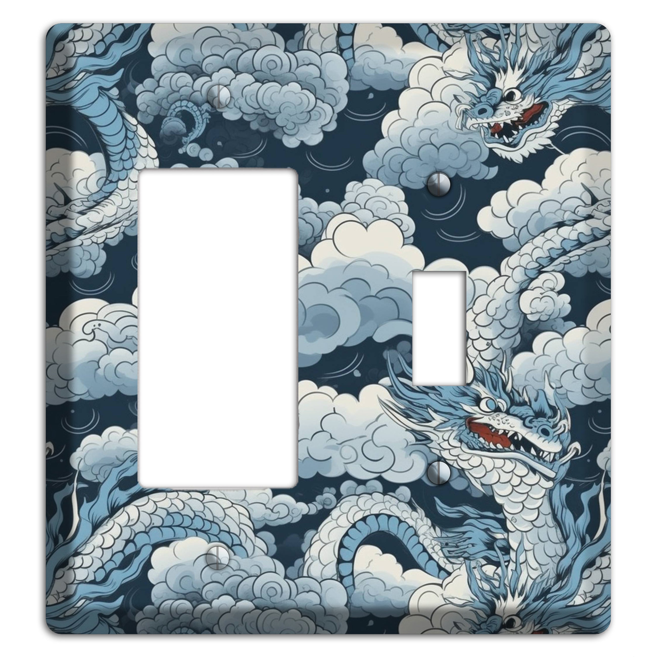 Storm Serpent Rising Rocker / Toggle Wallplate