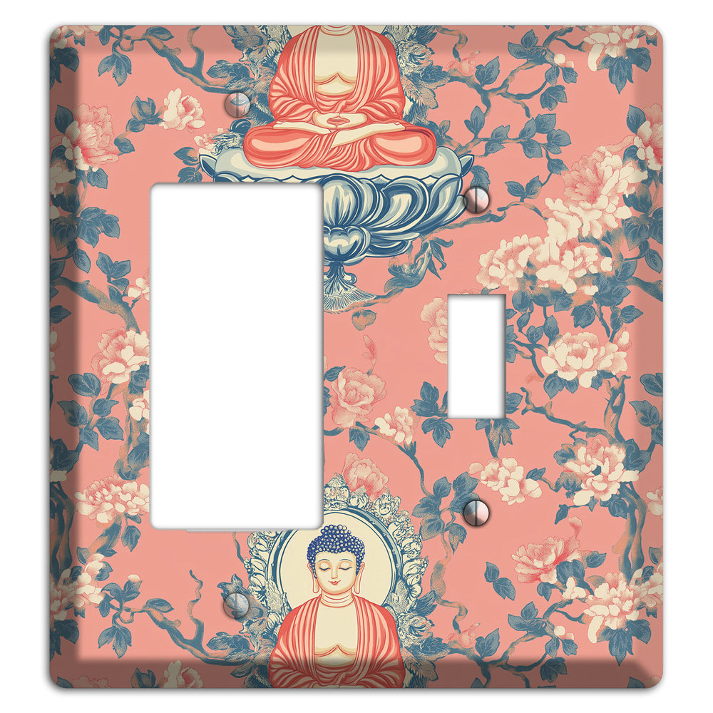 Lotus & Blossom Rocker / Toggle Wallplate