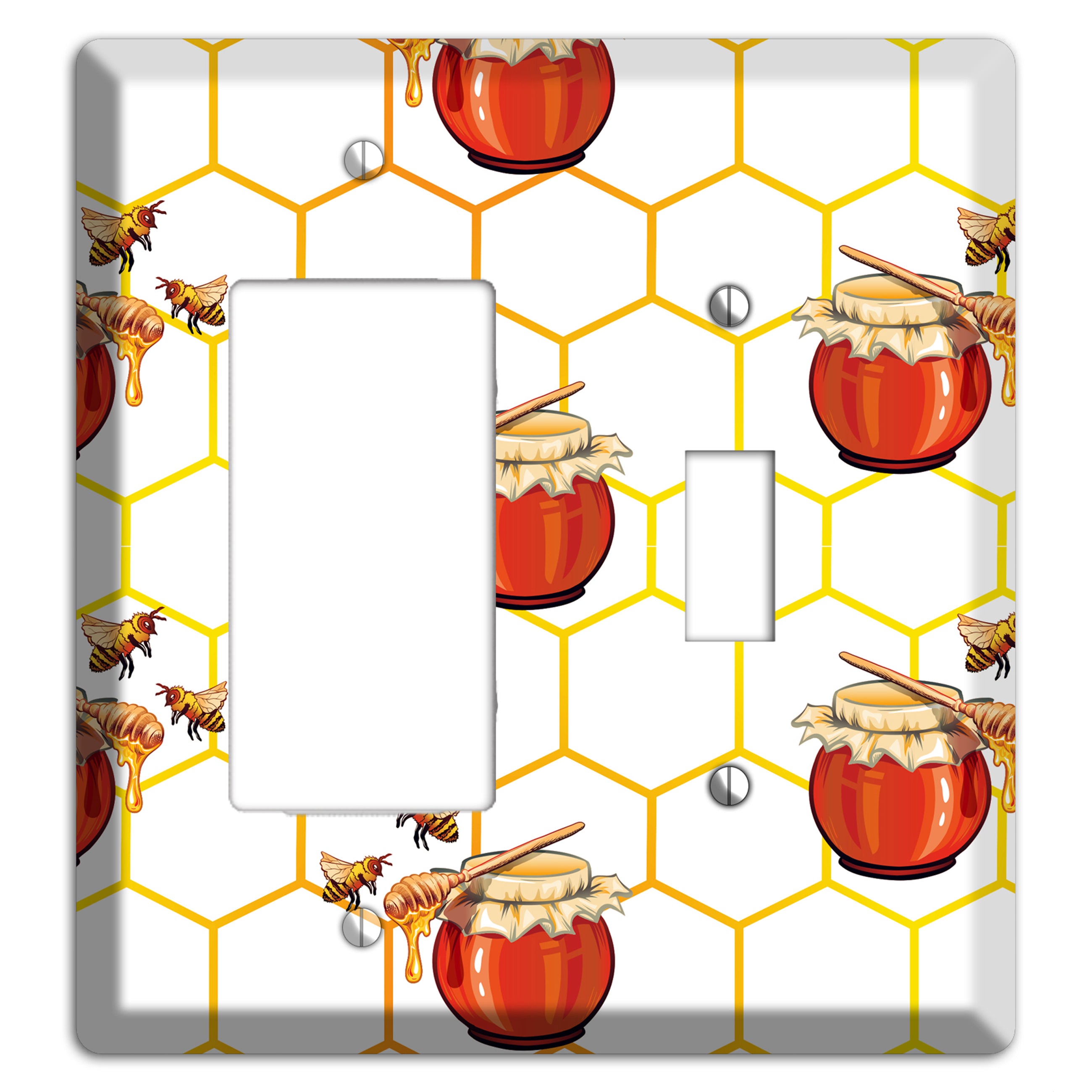 Honeypot & Hive Rocker / Toggle Wallplate