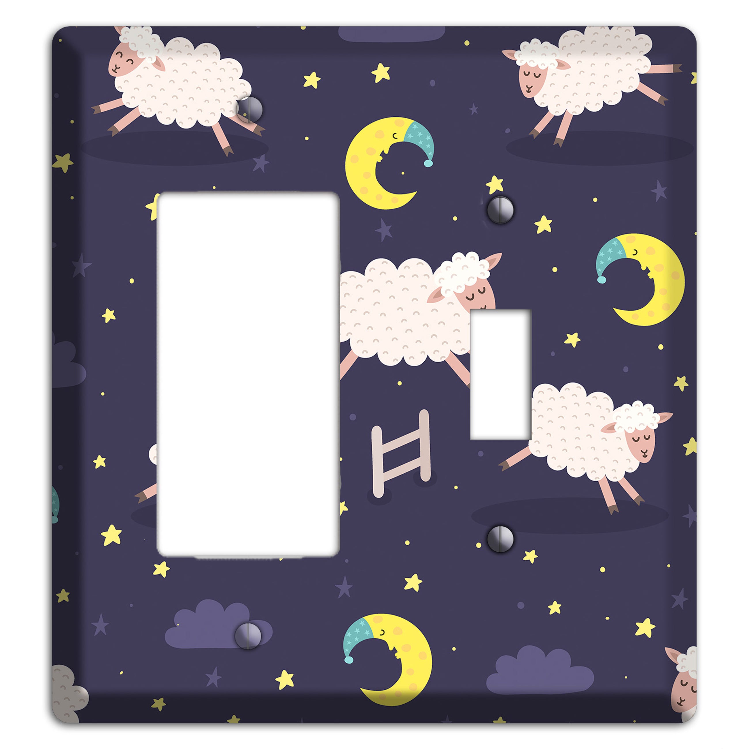 Counting Sheep Rocker / Toggle Wallplate
