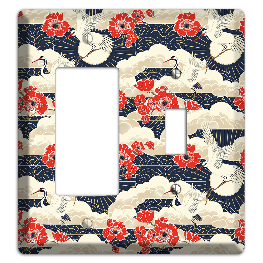 Crimson Peony Ascent Rocker / Toggle Wallplate
