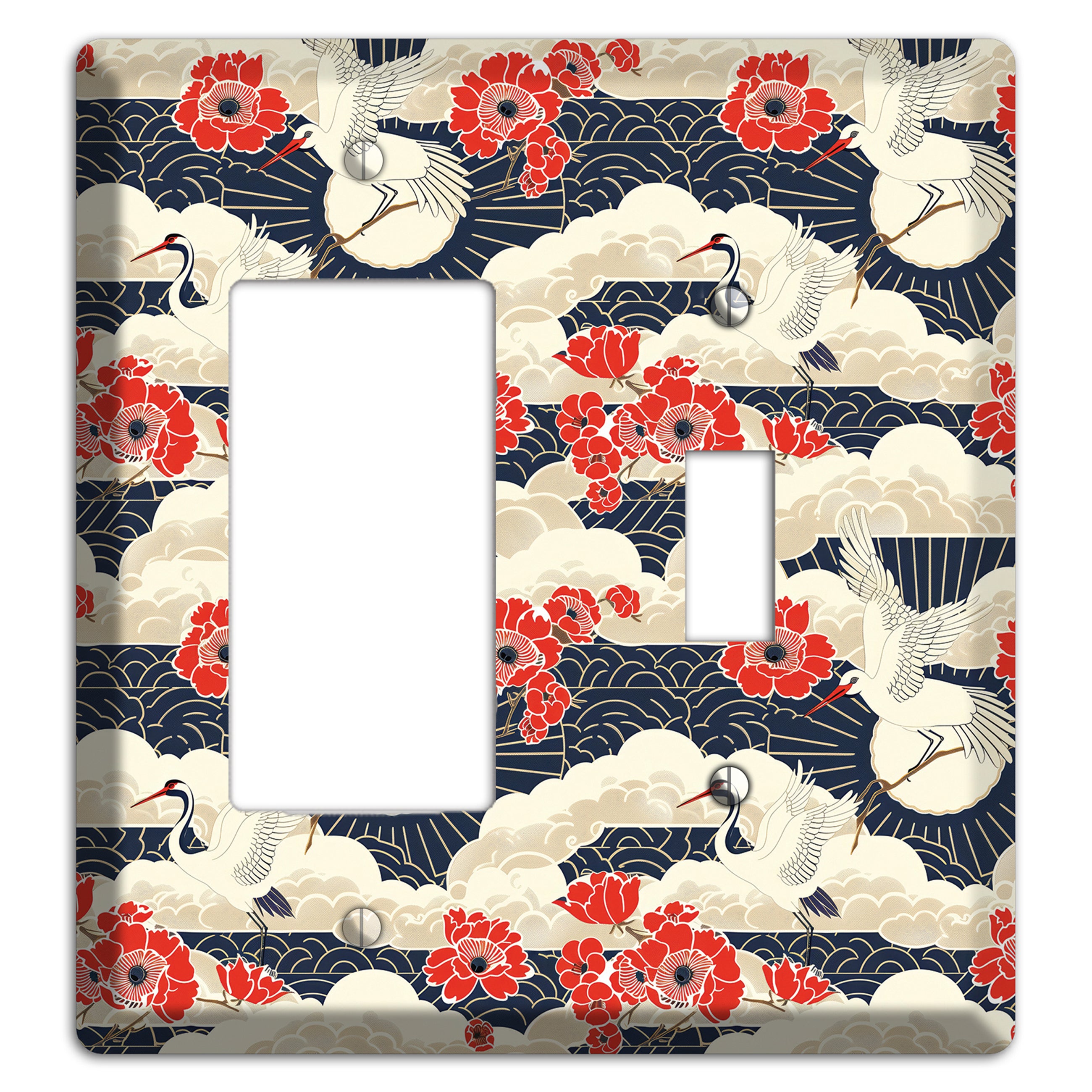 Crimson Peony Ascent Rocker / Toggle Wallplate