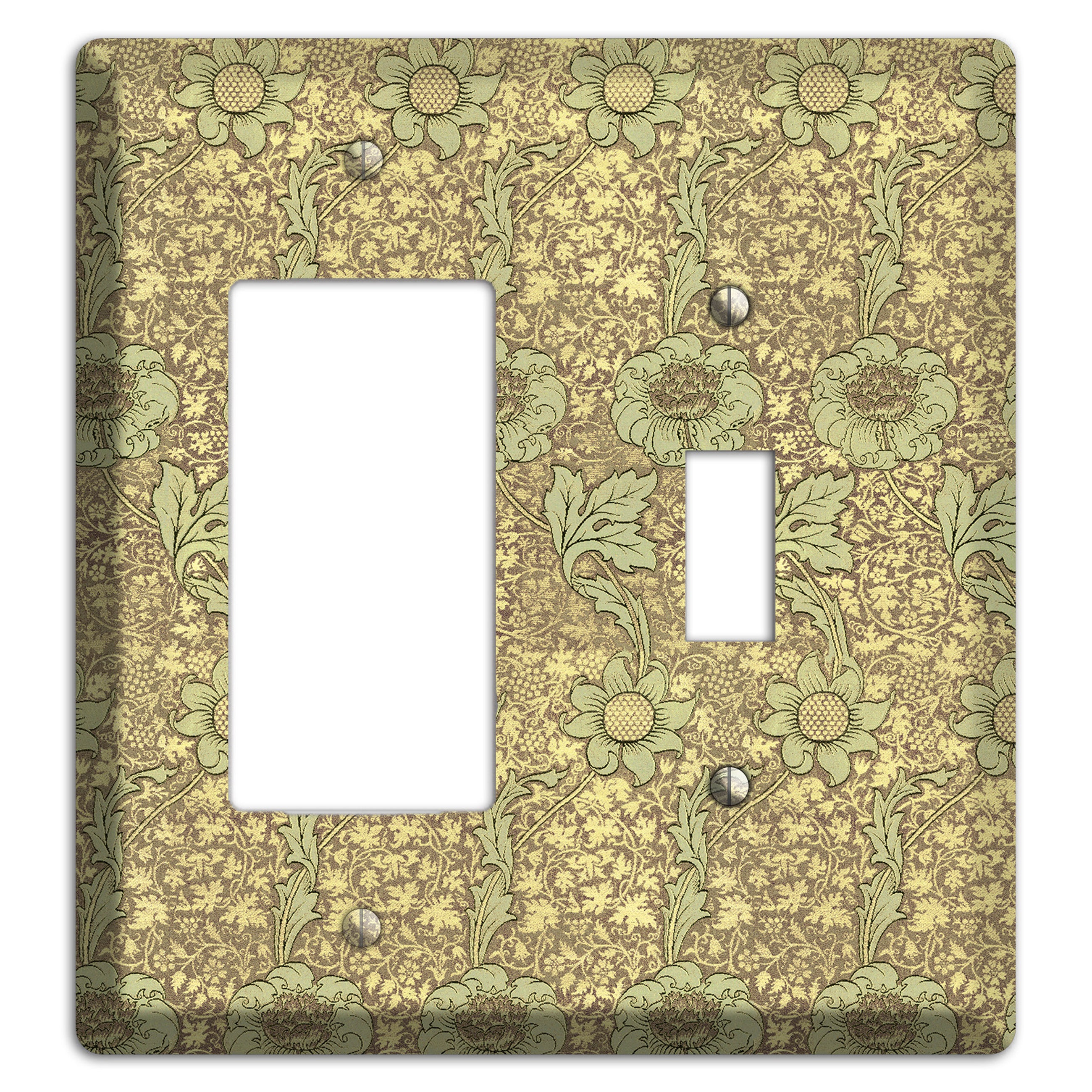 Wildflower Scroll Rocker / Toggle Wallplate