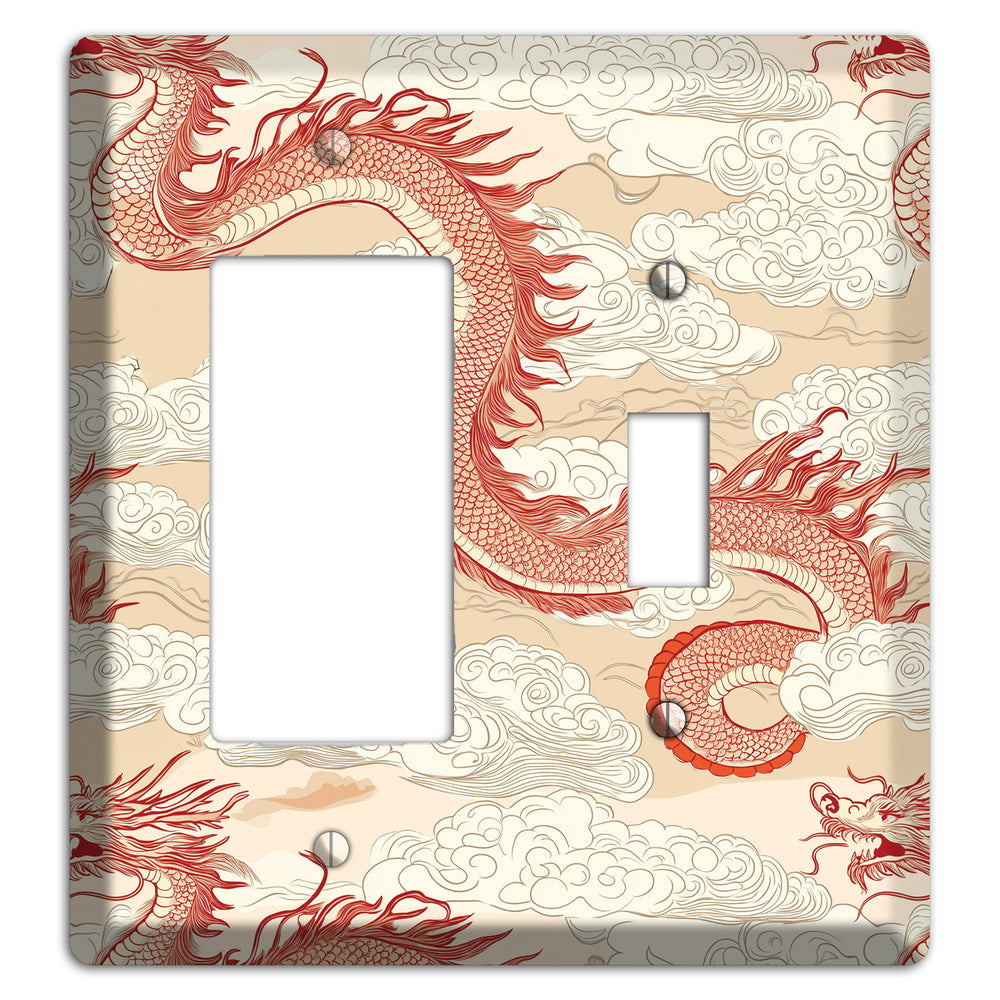 Celestial Dragon Dance Rocker / Toggle Wallplate