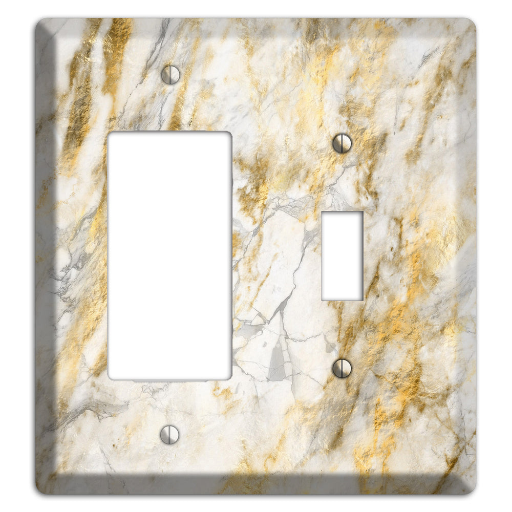 Marigold Marble Rocker / Toggle Wallplate