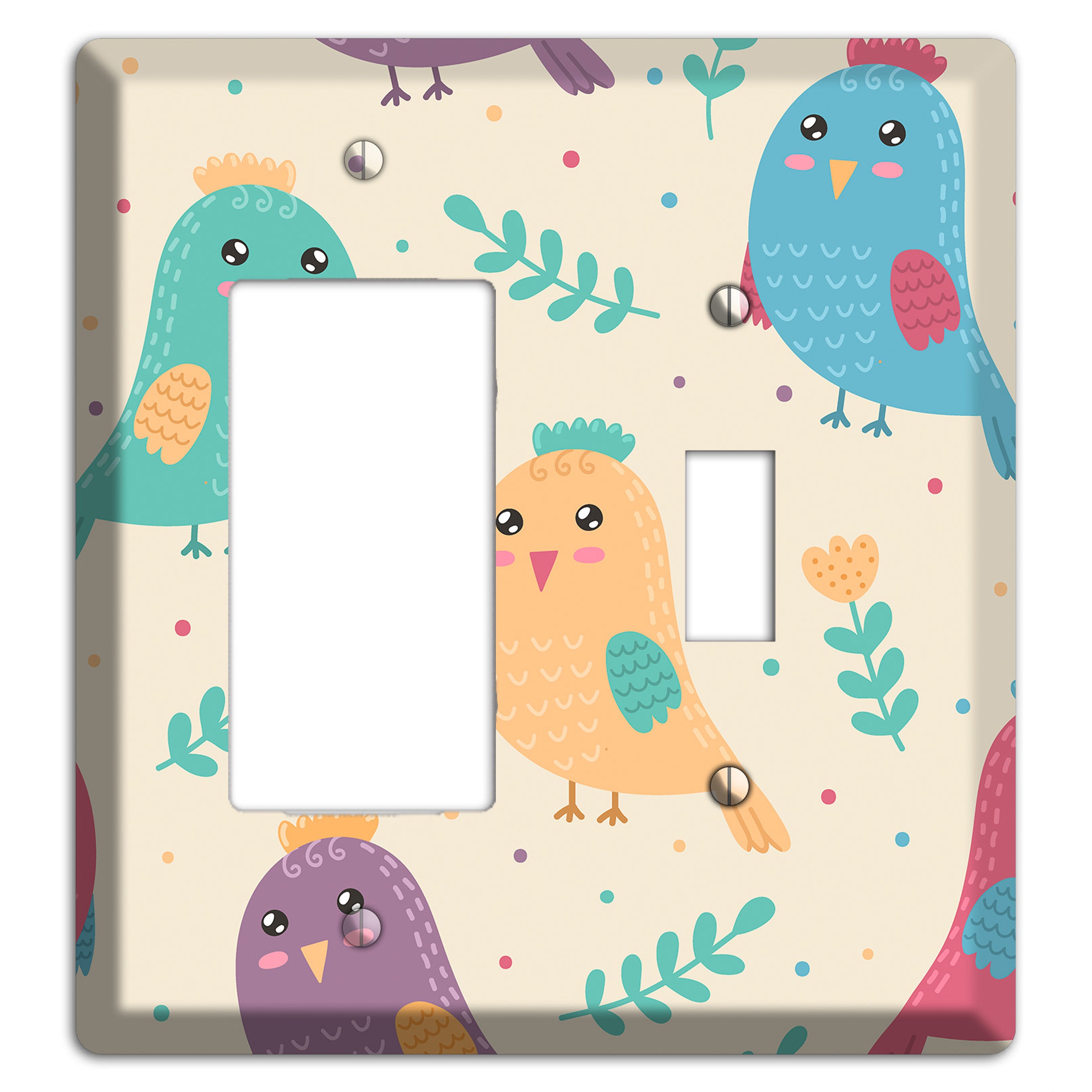 Jungle Giggles (Light) Rocker / Toggle Wallplate