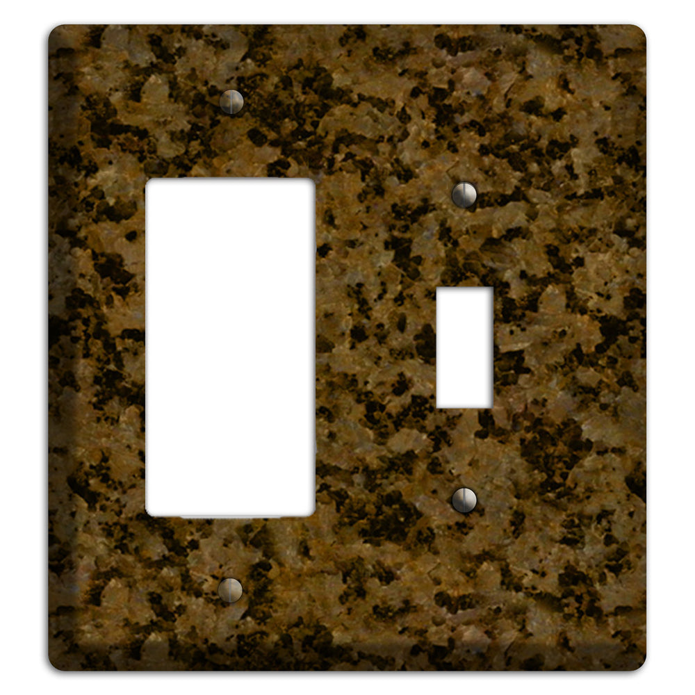 Tropic Brown Granite Rocker / Toggle Wallplate
