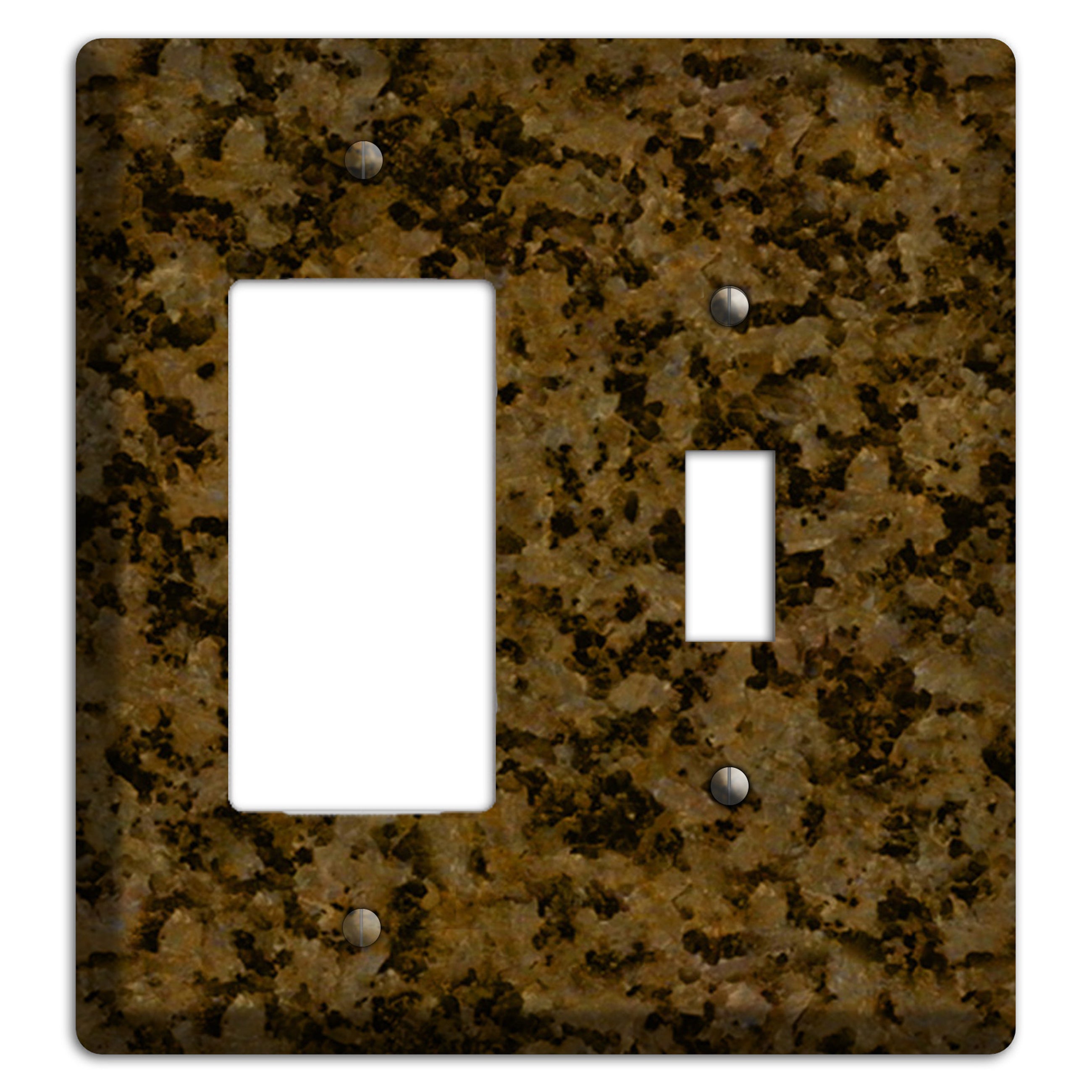 Tropic Brown Granite Rocker / Toggle Wallplate