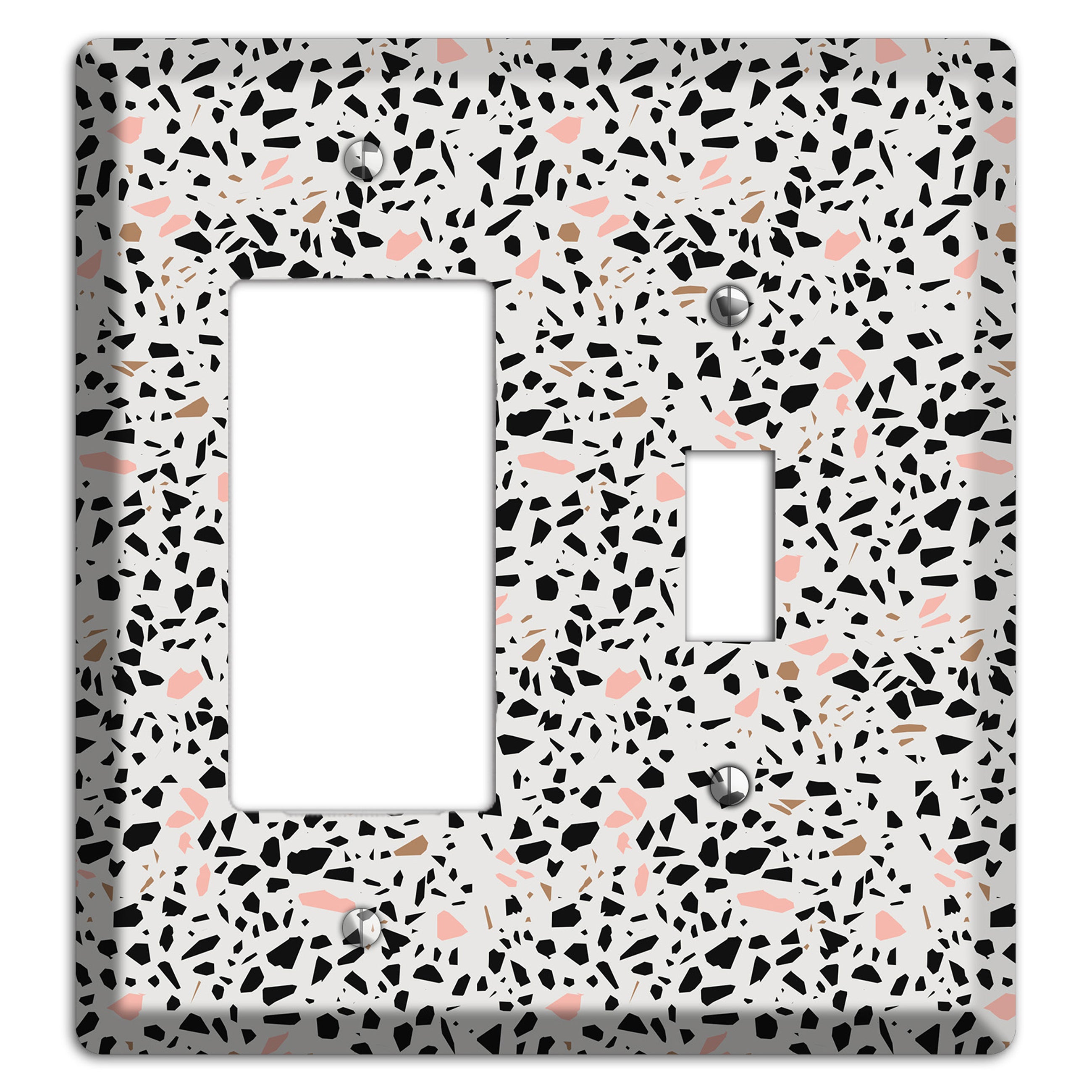 Monochrome Mix Rocker / Toggle Wallplate