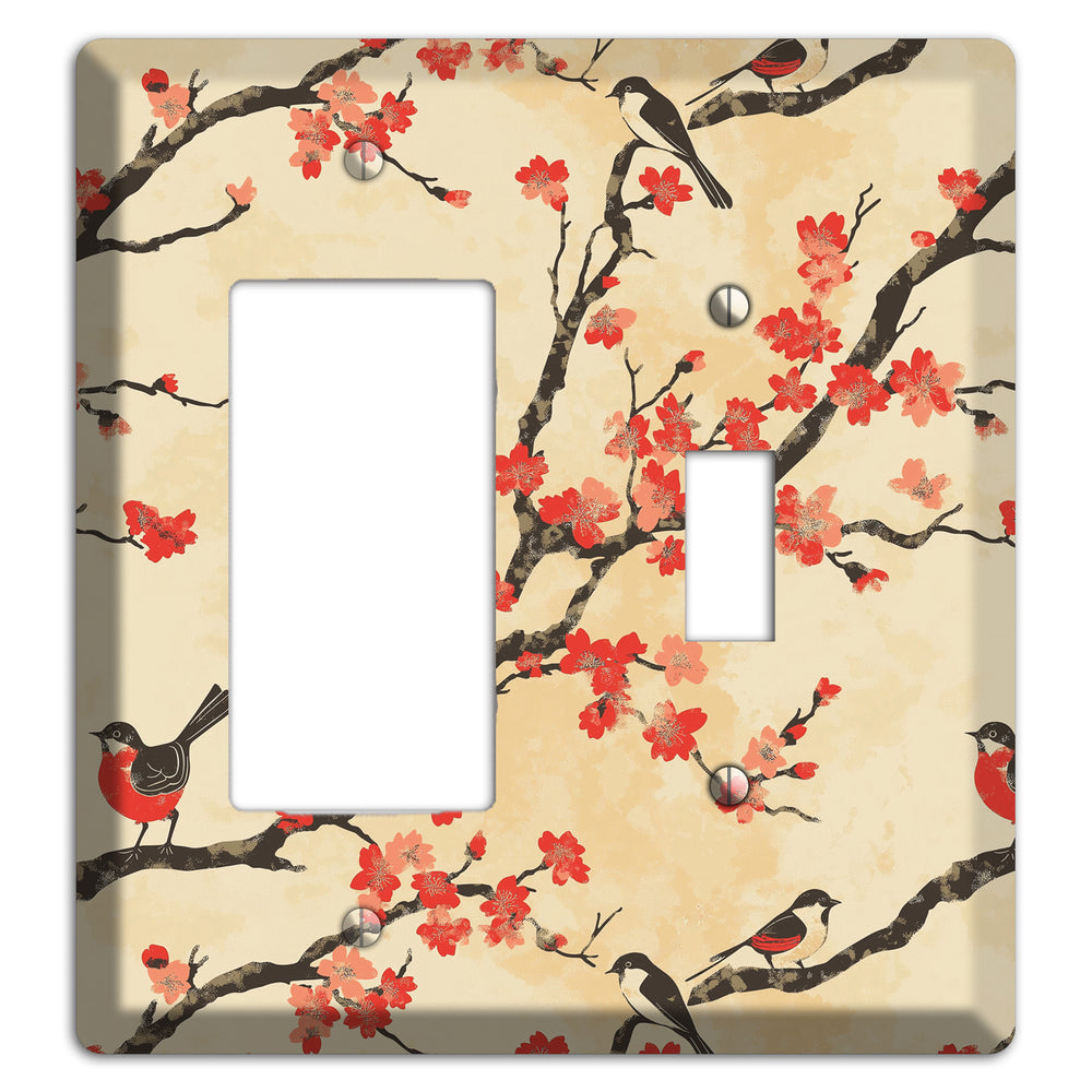 Blossom & Wing Rocker / Toggle Wallplate