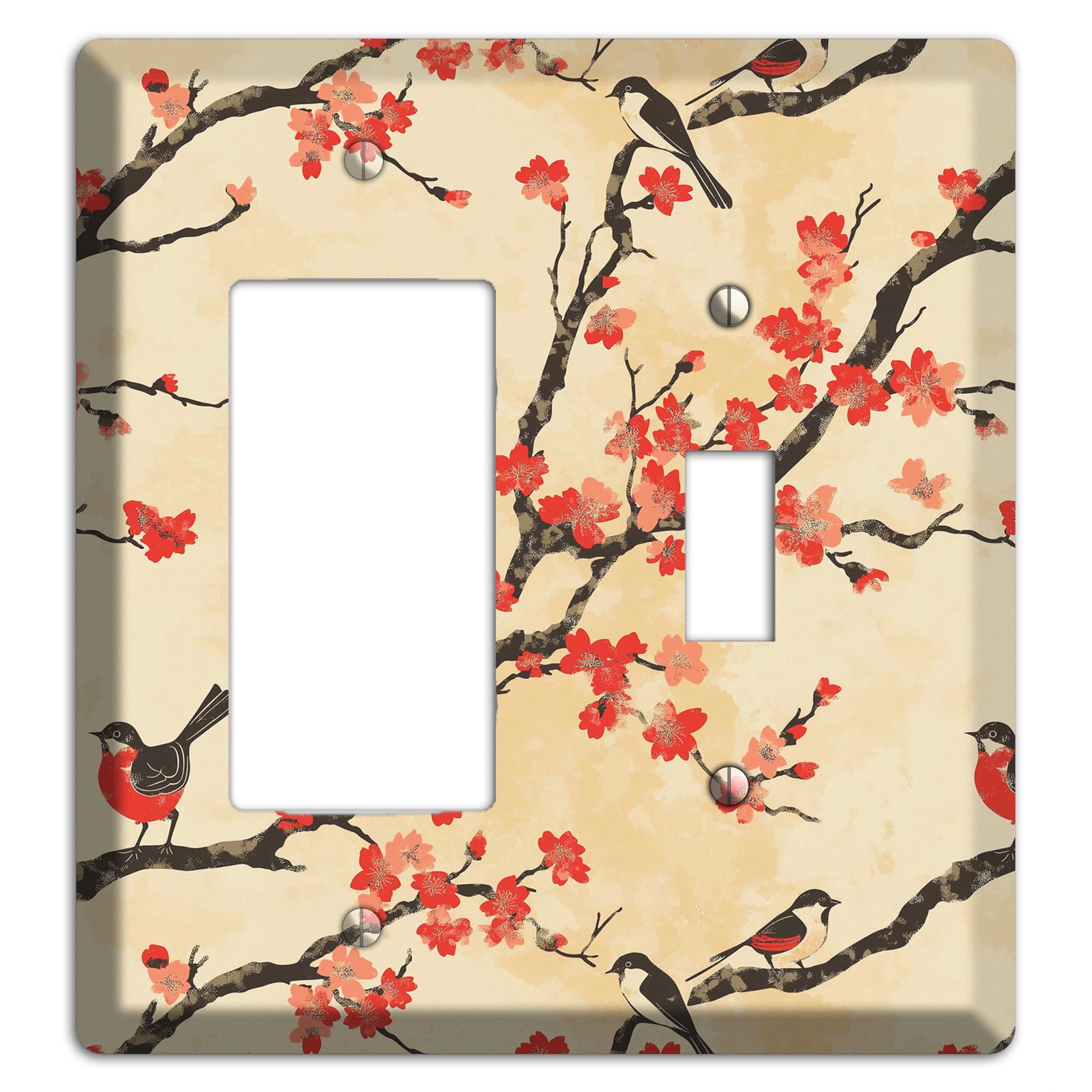 Blossom & Wing Rocker / Toggle Wallplate