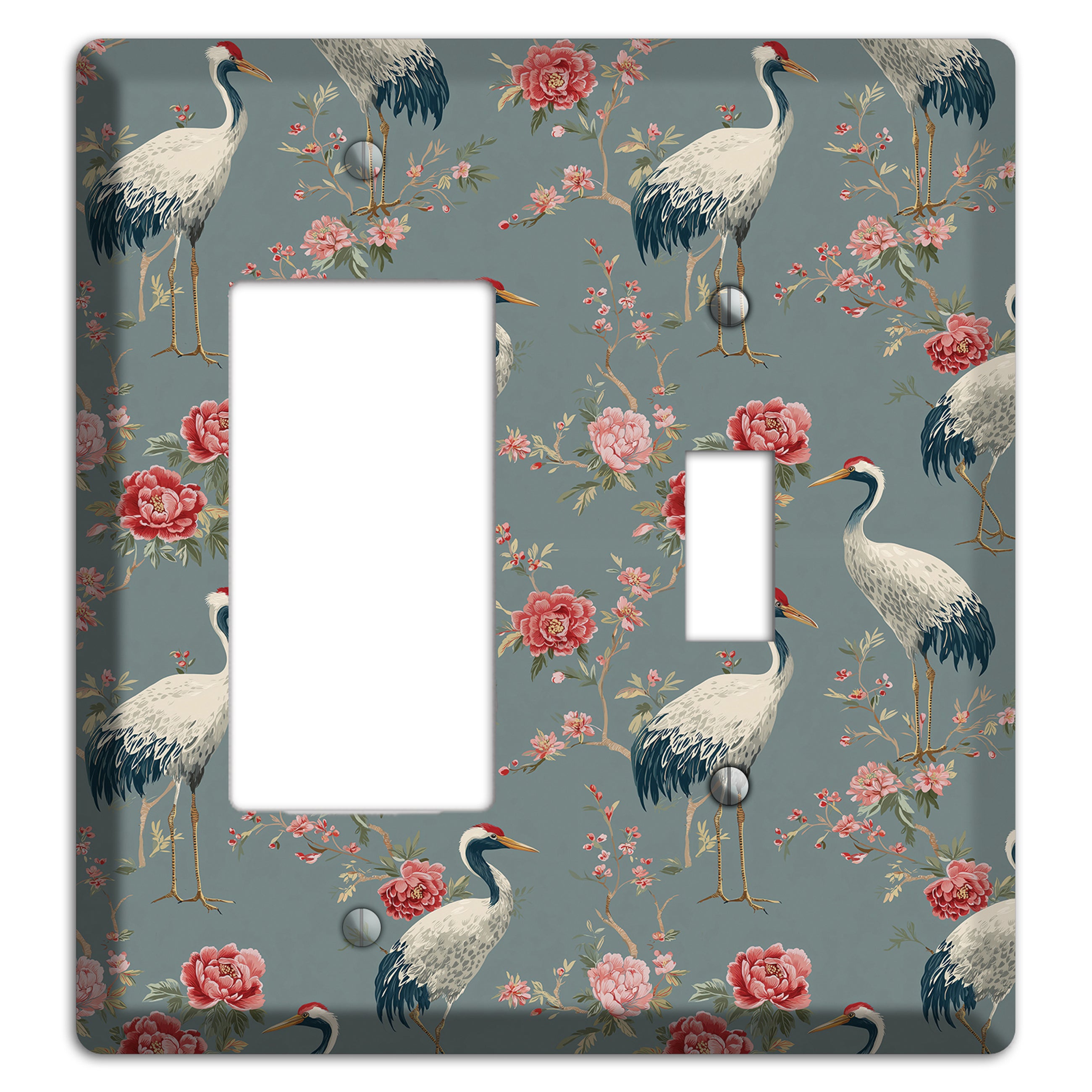 Slate Peony Vigil Rocker / Toggle Wallplate