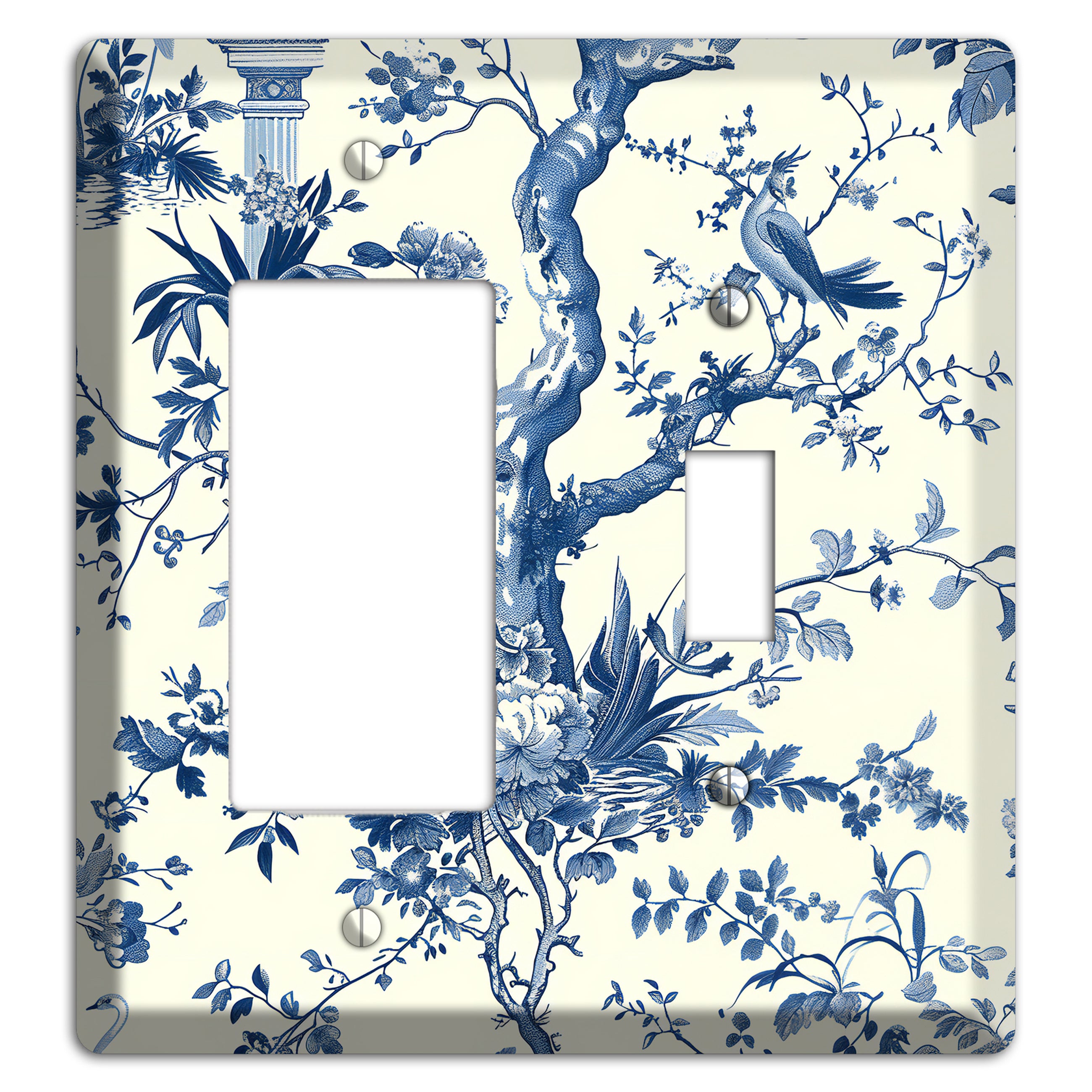 Pagoda & Plume Rocker / Toggle Wallplate