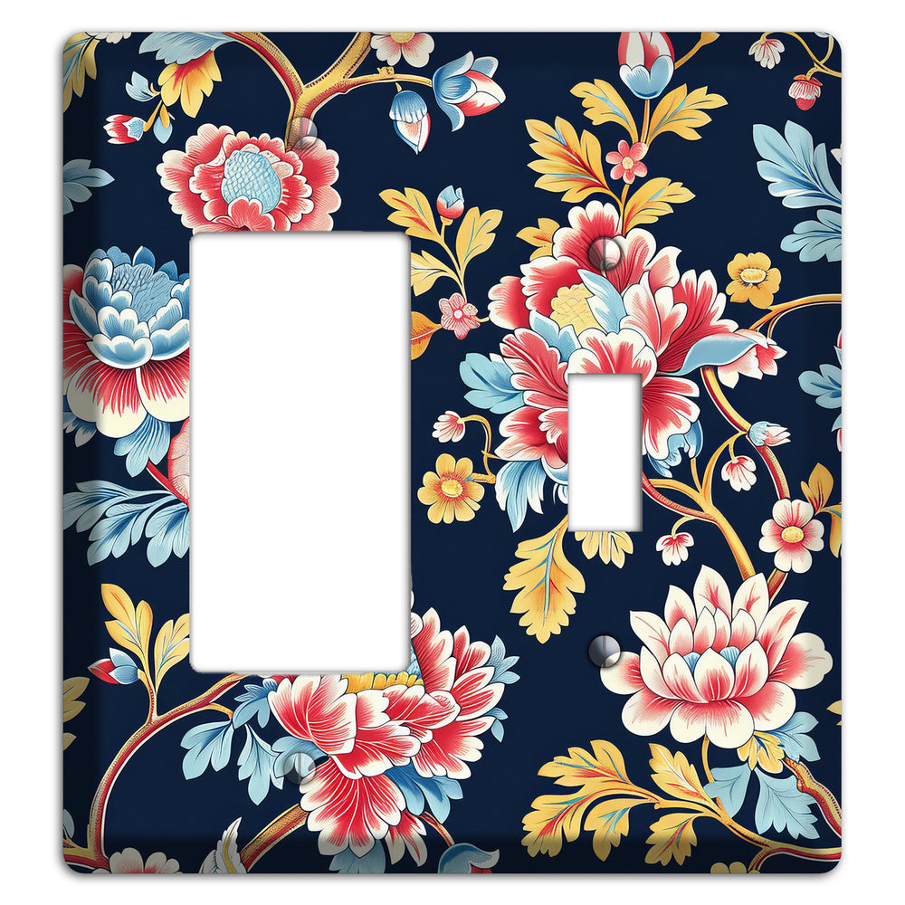 Midnight Garden Bloom Rocker / Toggle Wallplate