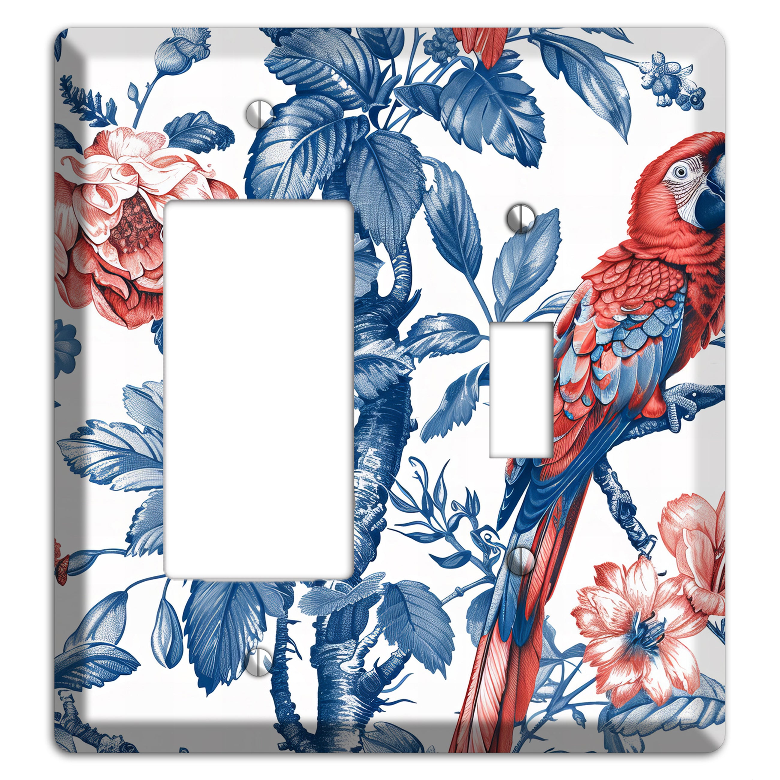 Scarlet in Bloom Rocker / Toggle Wallplate