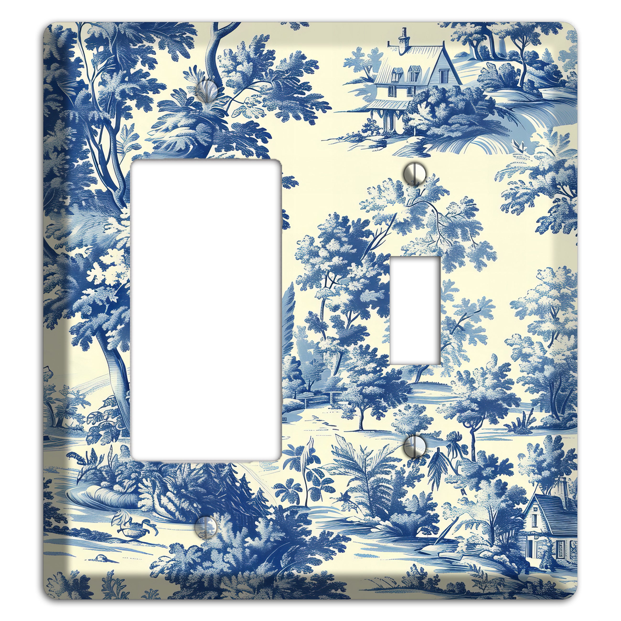 Country Estate Toile Rocker / Toggle Wallplate