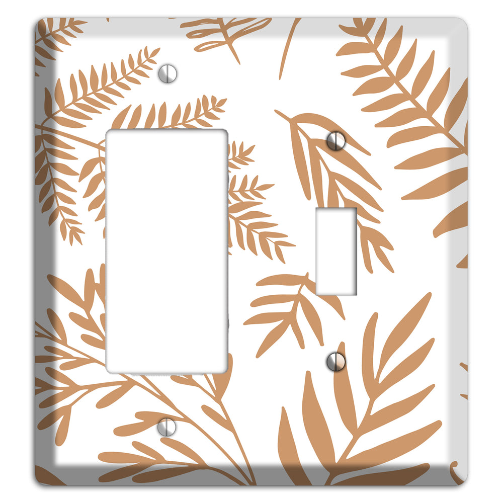 Scattered Fronds Rocker / Toggle Wallplate