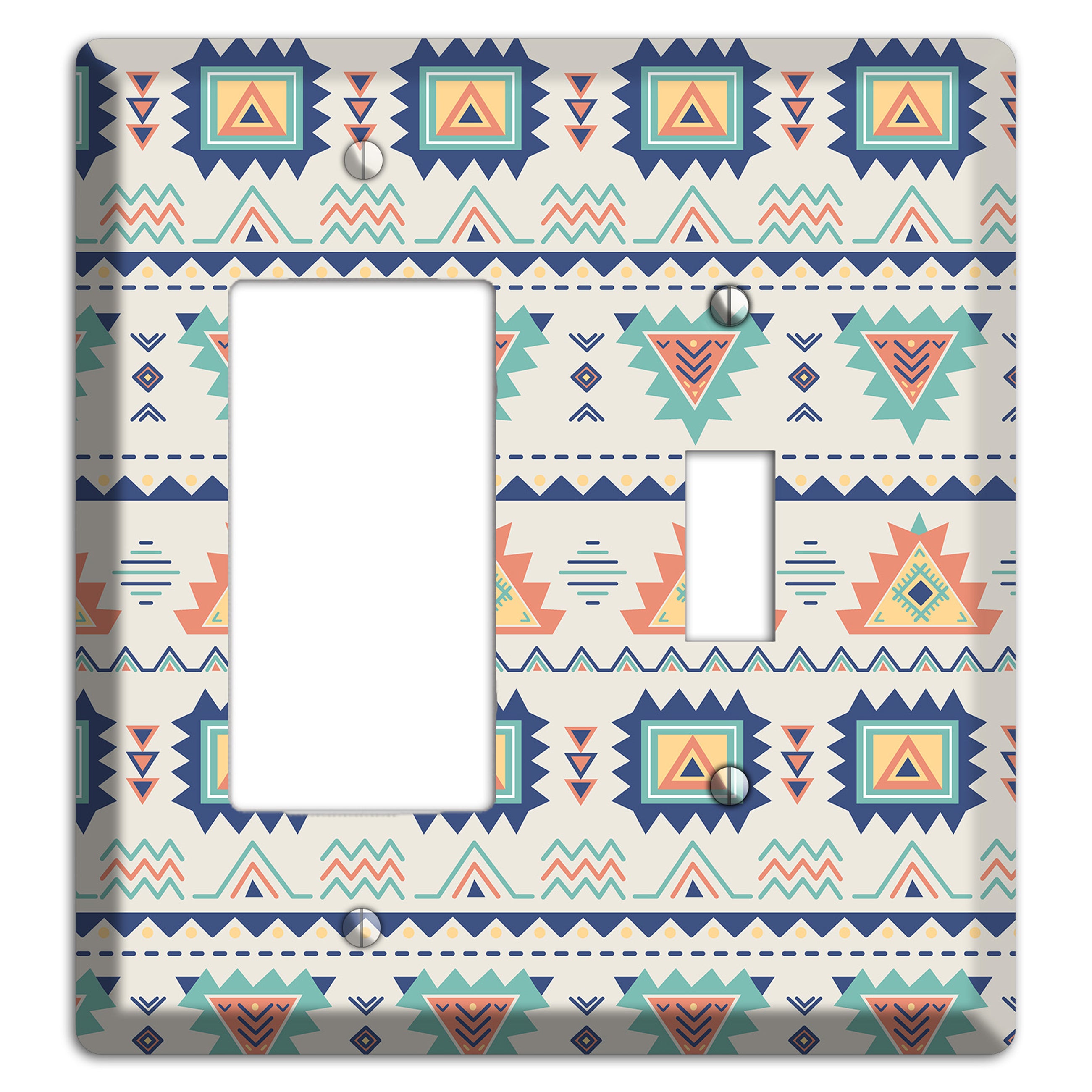 Desert Geometry Rocker / Toggle Wallplate