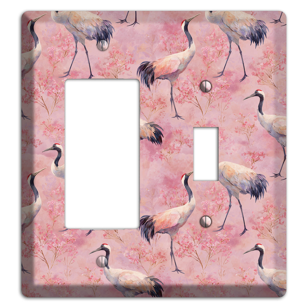 Blush Crane Reverie Rocker / Toggle Wallplate