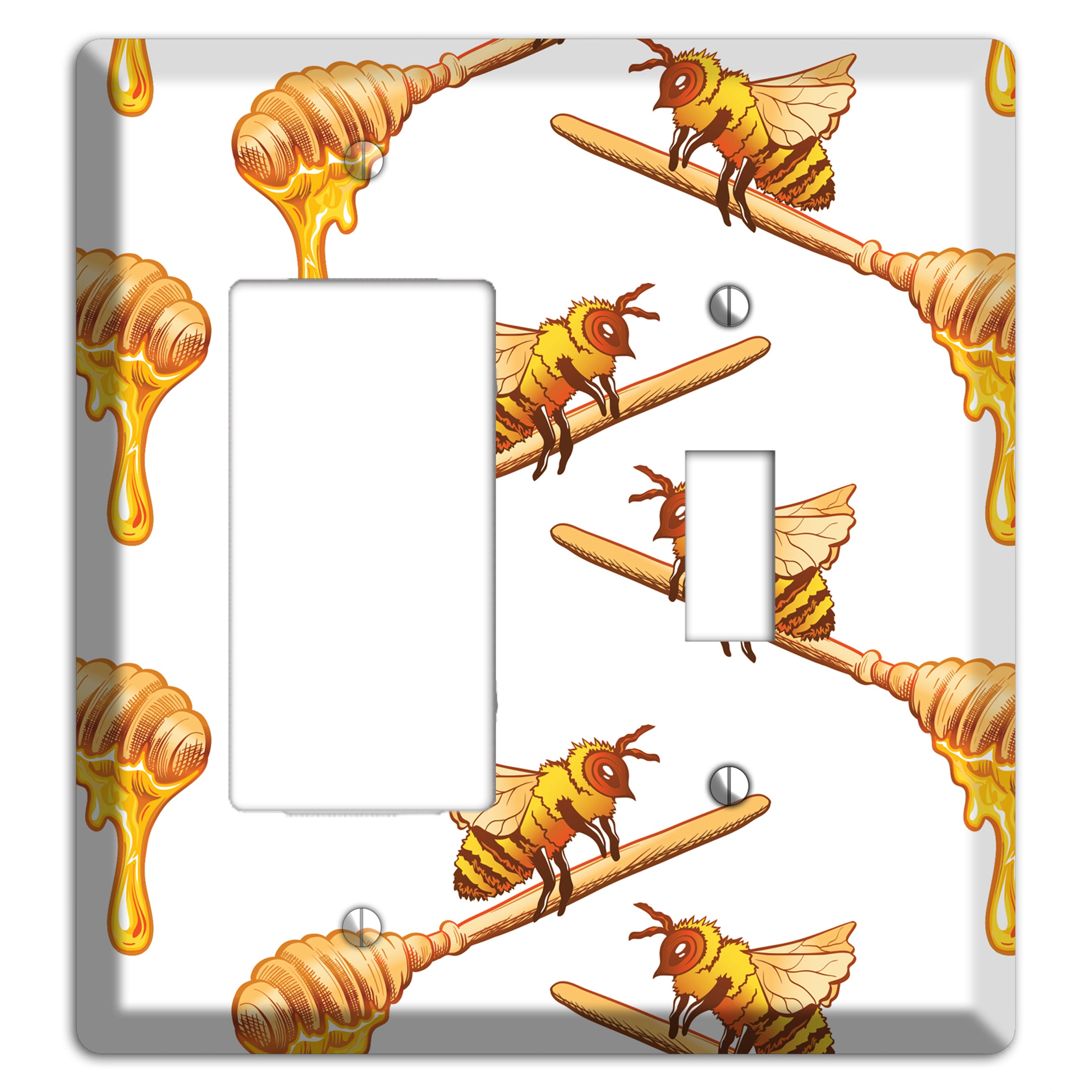 Honey Dipper Scatter Rocker / Toggle Wallplate