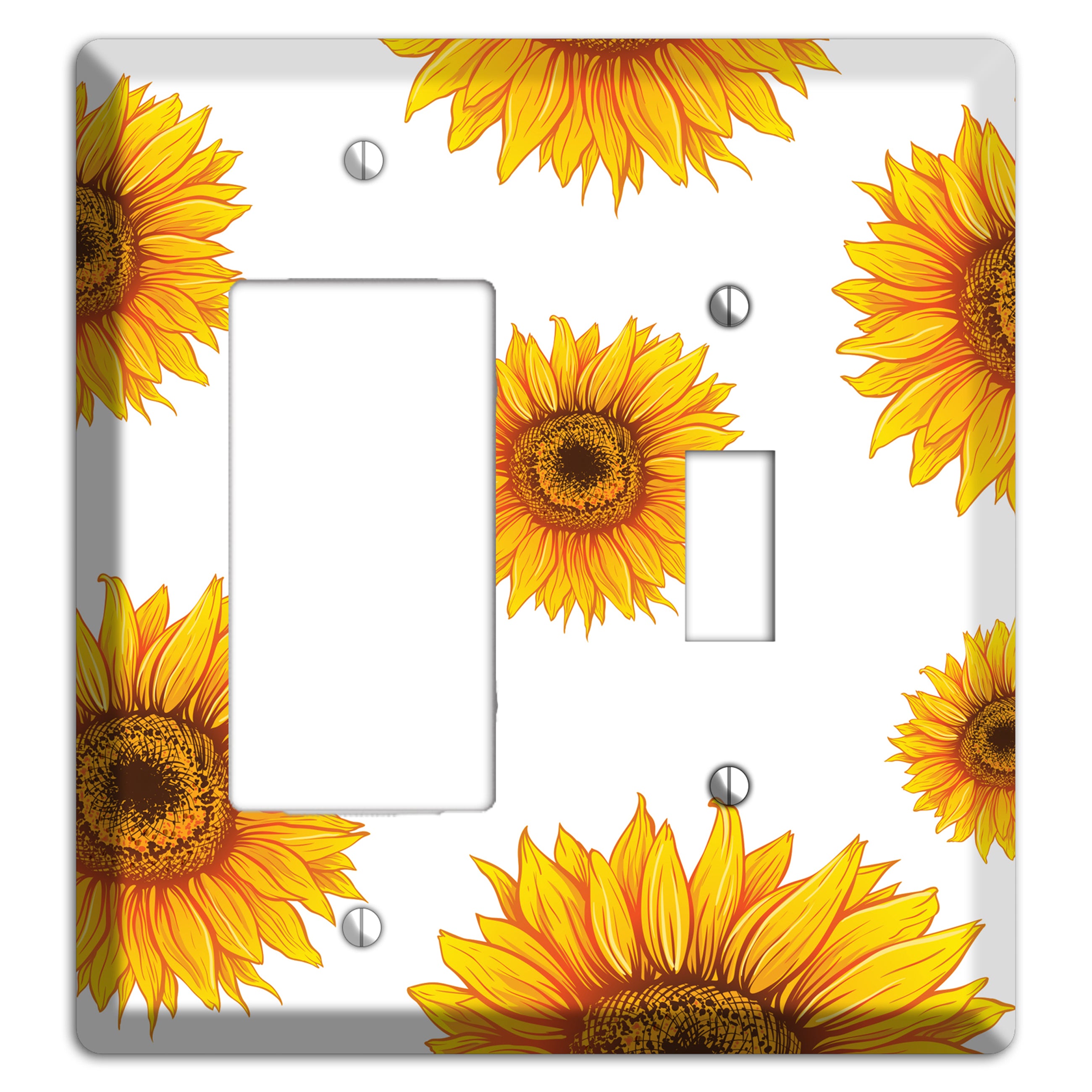 Solar Bloom Scatter Rocker / Toggle Wallplate