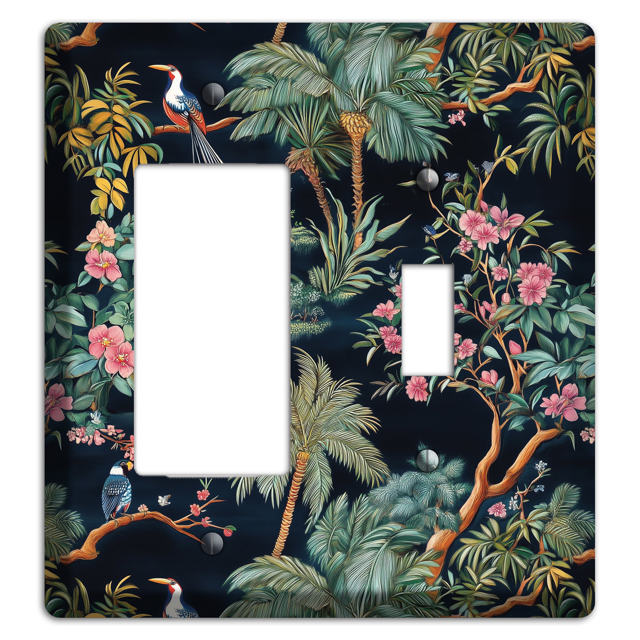 Jungle Nocturne Rocker / Toggle Wallplate