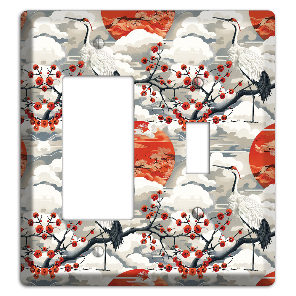 Vermillion Sun Rising Rocker / Toggle Wallplate