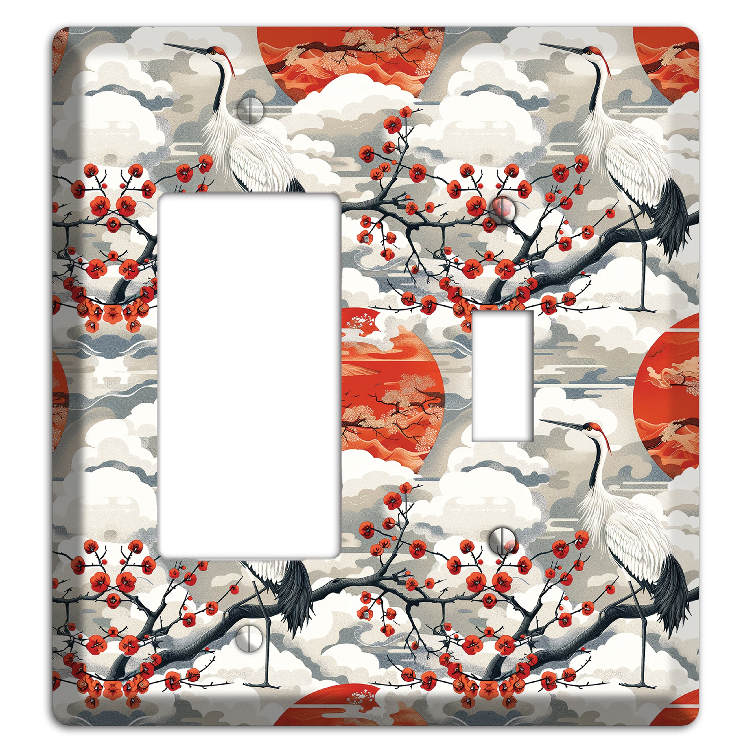 Vermillion Sun Rising Rocker / Toggle Wallplate