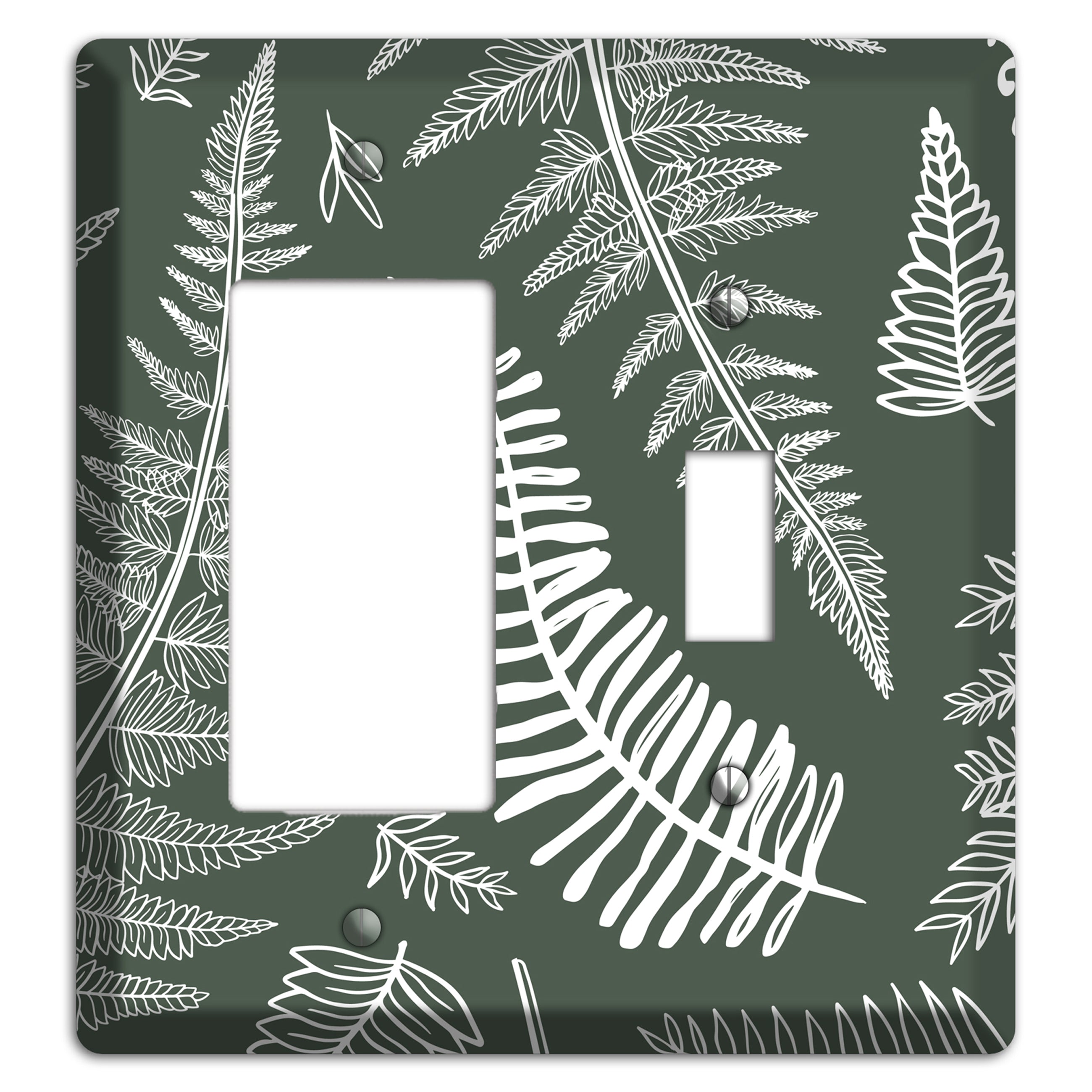 Forest Floor Etching Rocker / Toggle Wallplate