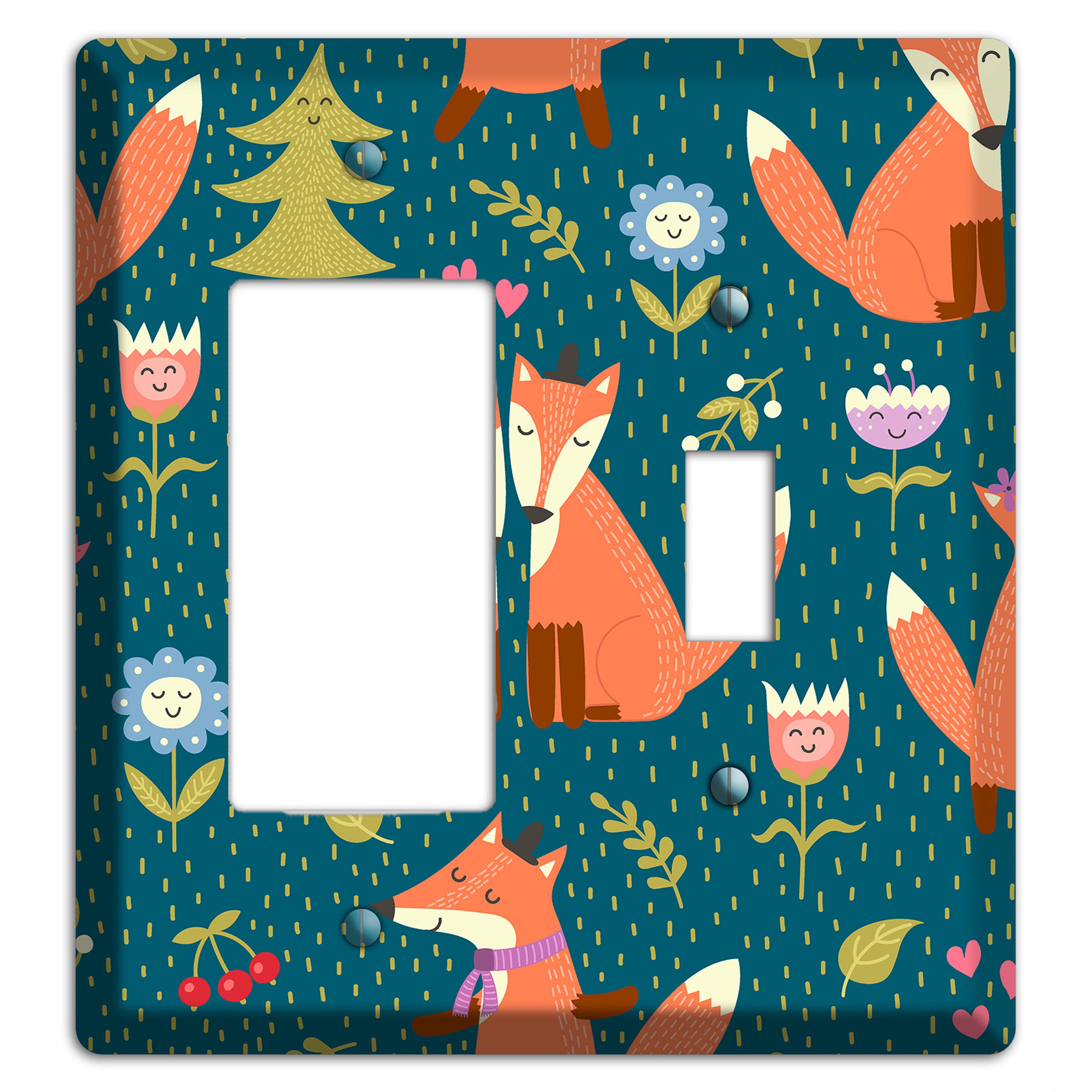 Fox Garden Love Rocker / Toggle Wallplate