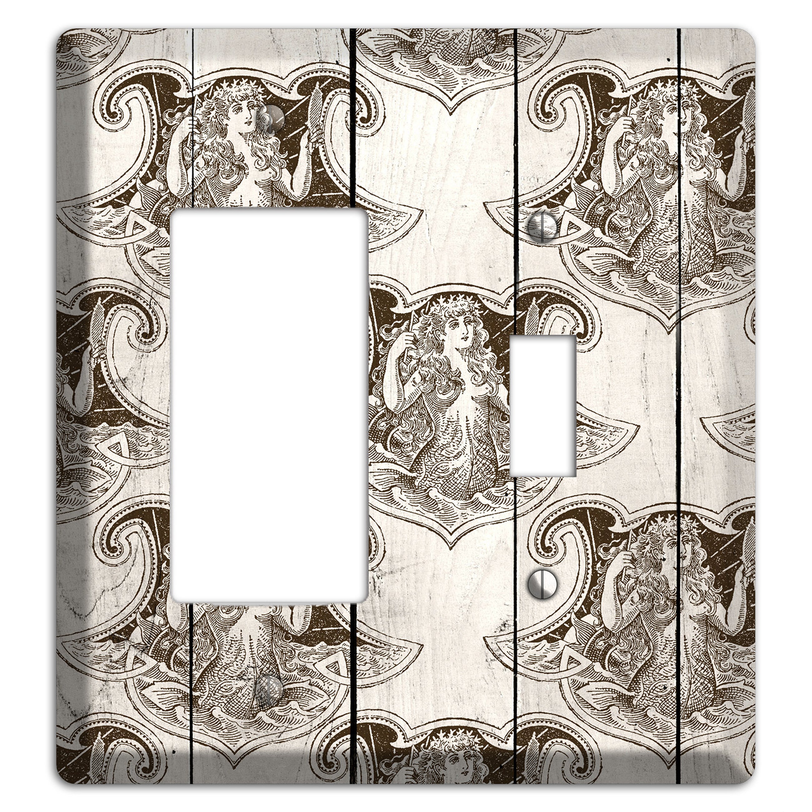 Mermaid’s Crest Rocker / Toggle Wallplate