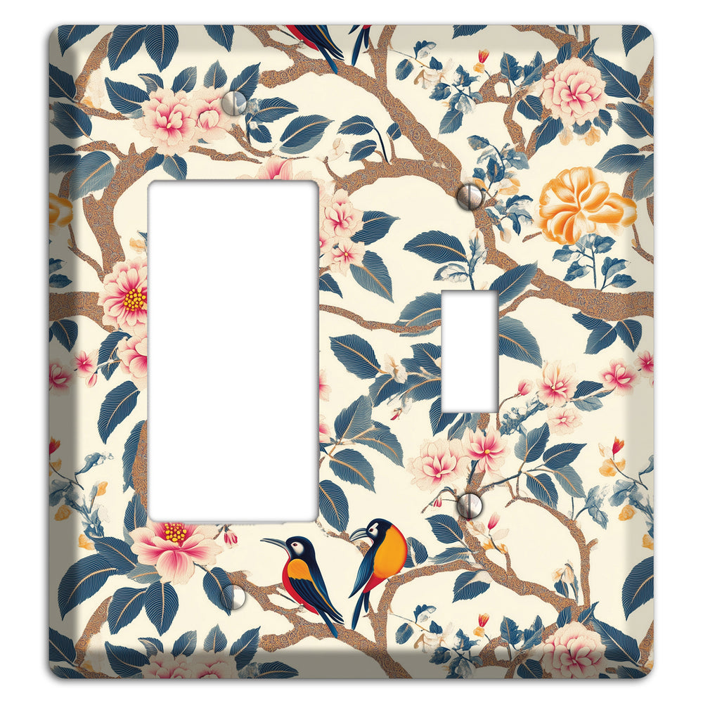 Blossom & Wing Rocker / Toggle Wallplate