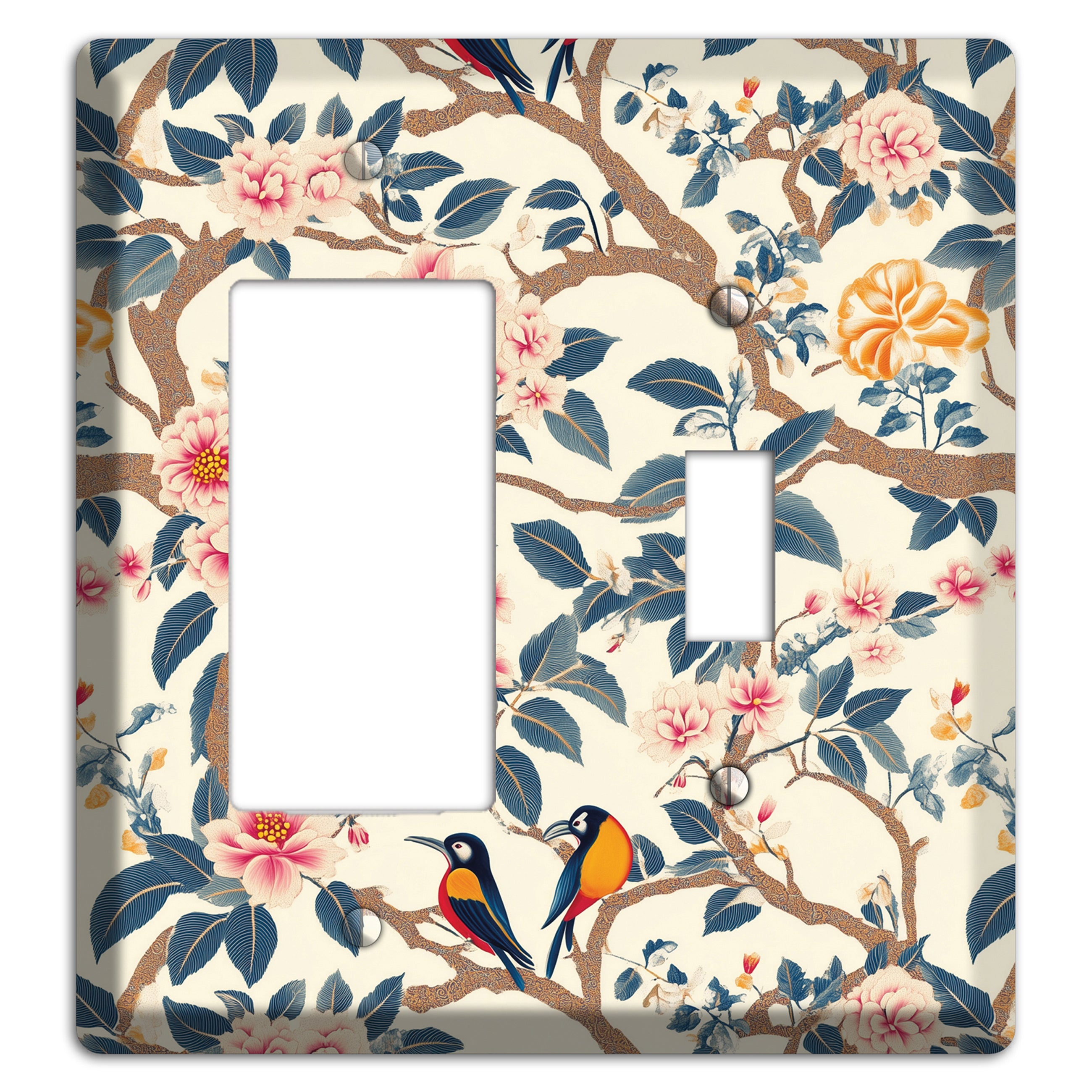 Blossom & Wing Rocker / Toggle Wallplate